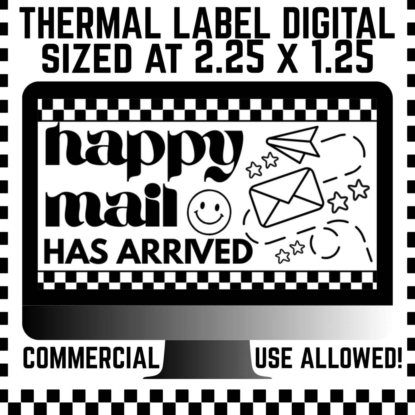 HAPPY MAIL THERMAL LABEL