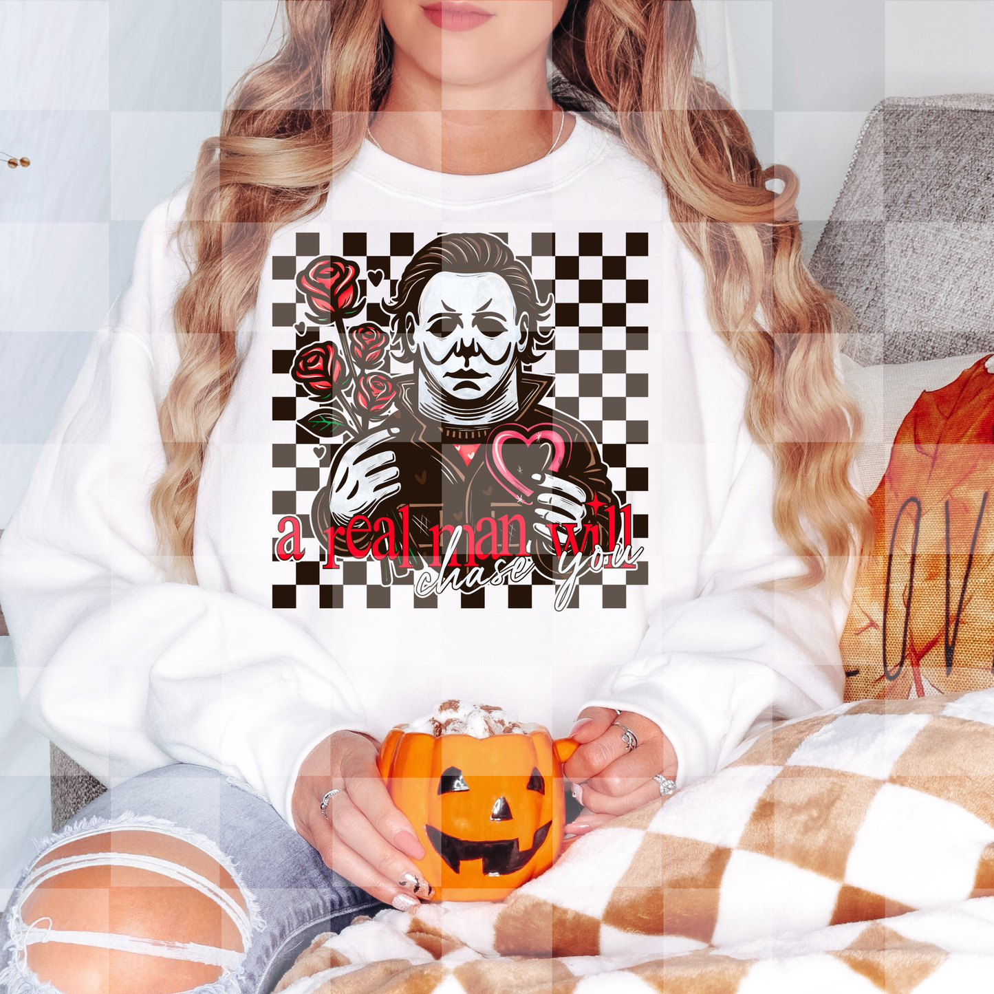 A Real Man Will Chase You PNG Design *NO LICENSING REQUIRED*