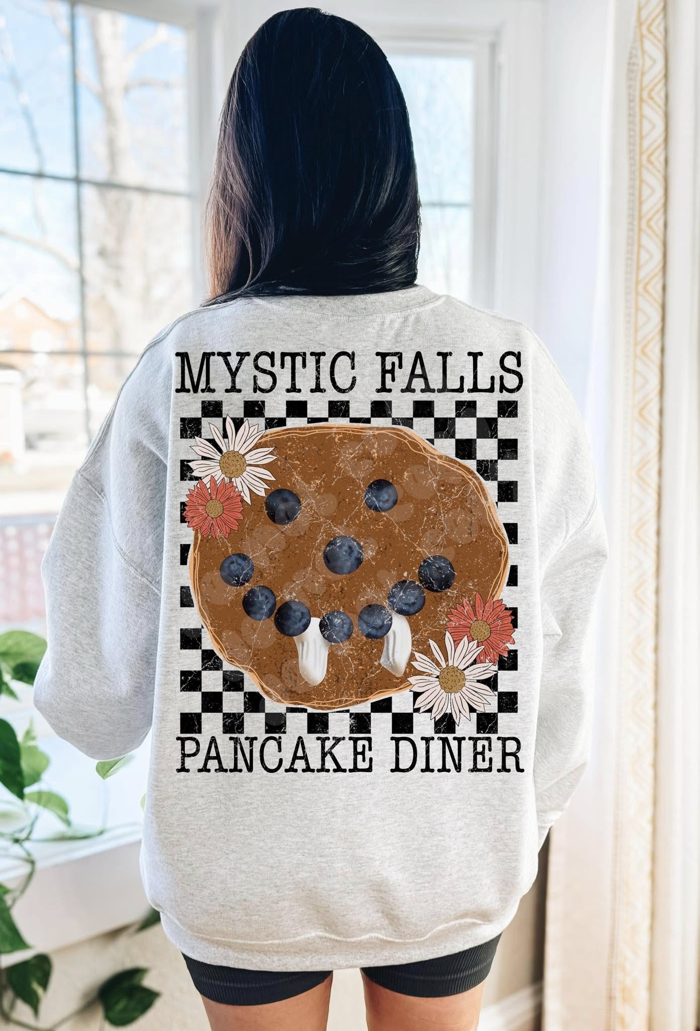 MYSTIC FALLS PANCAKE DINER PNG DESIGN - NO LICENSING REQUIRED - JANUARY 2025