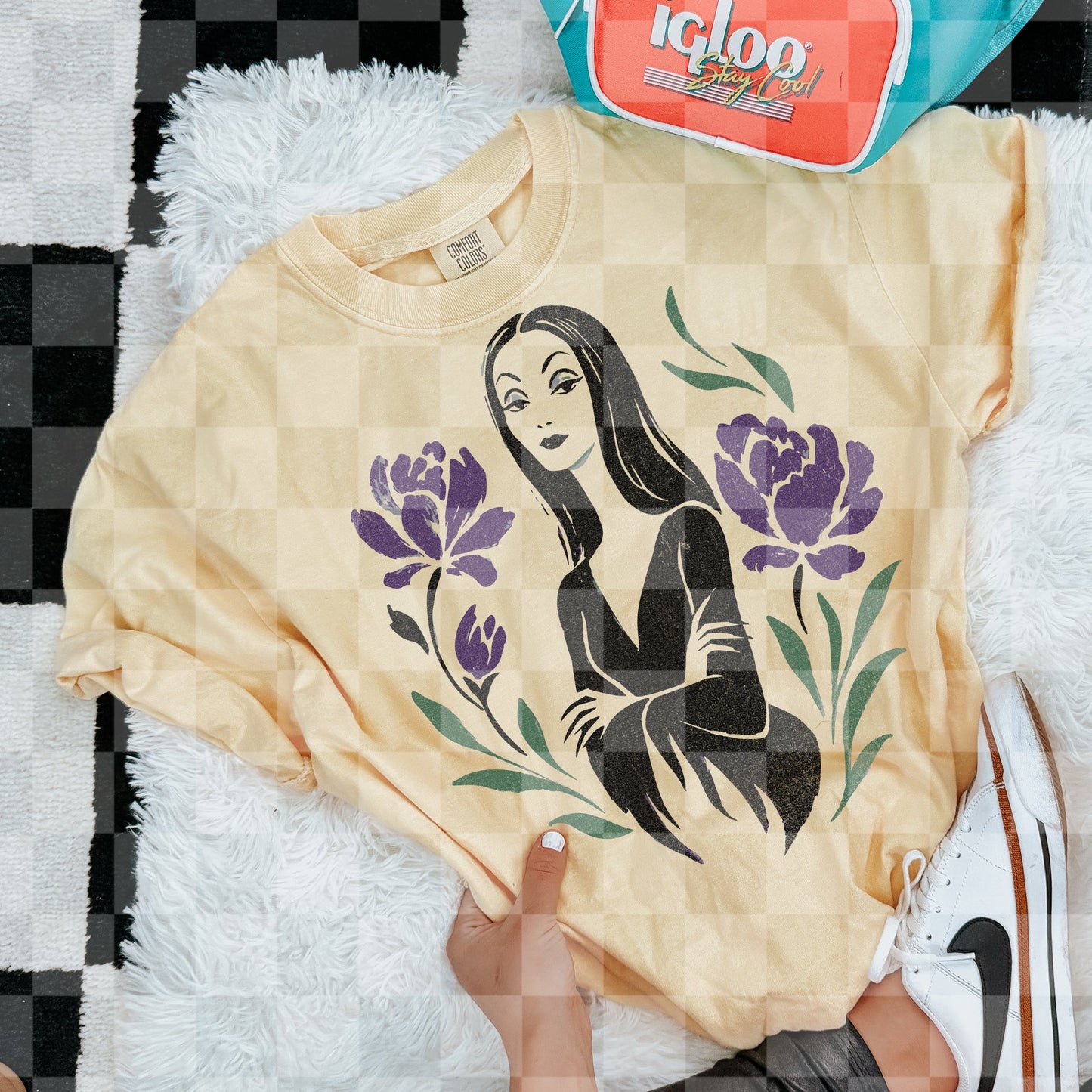 MORTICIA FLORAL DOODLE DIGITAL DESIGN