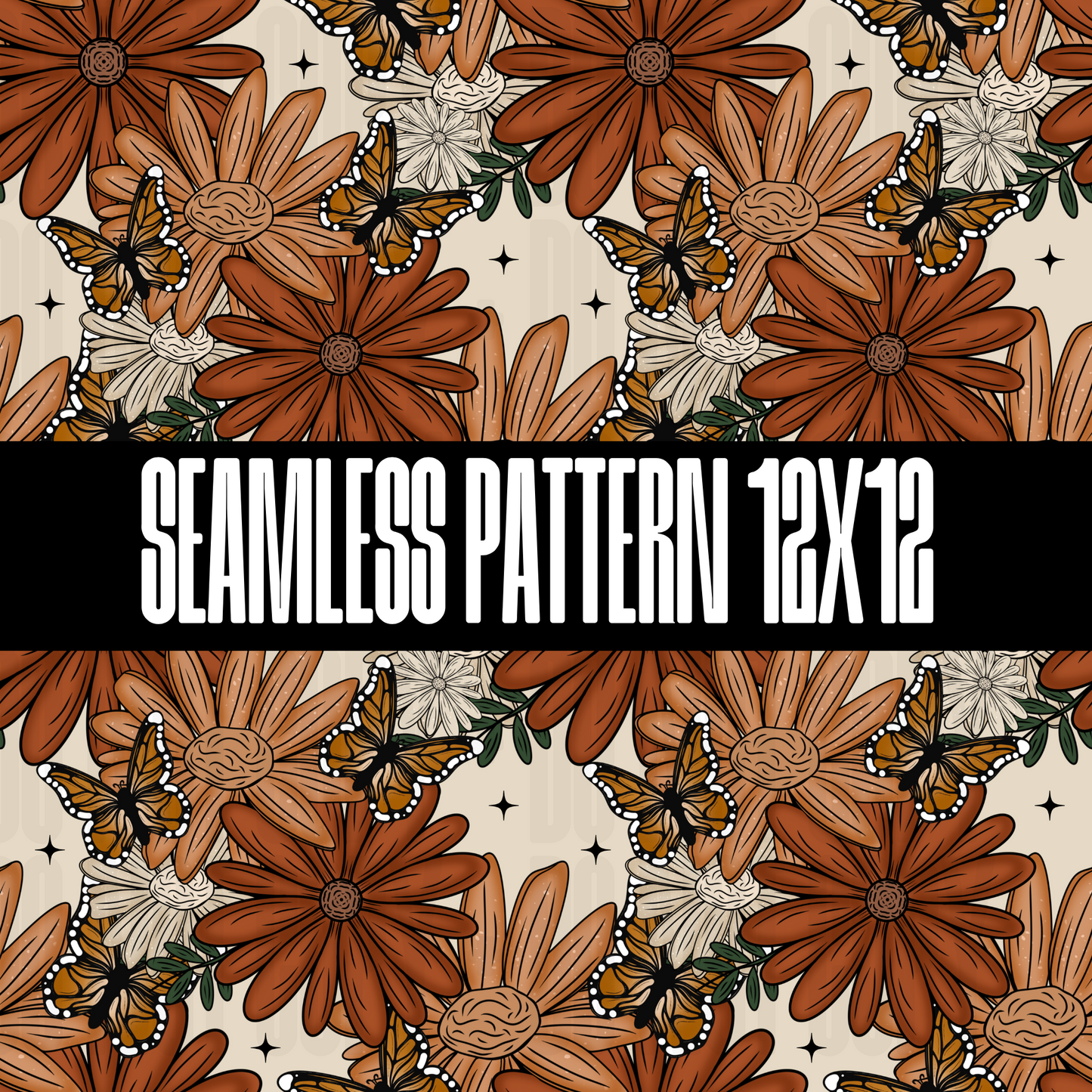 FALL FLORALS SEAMLESS DESIGN - NO LICENSING REQUIRED - 2024