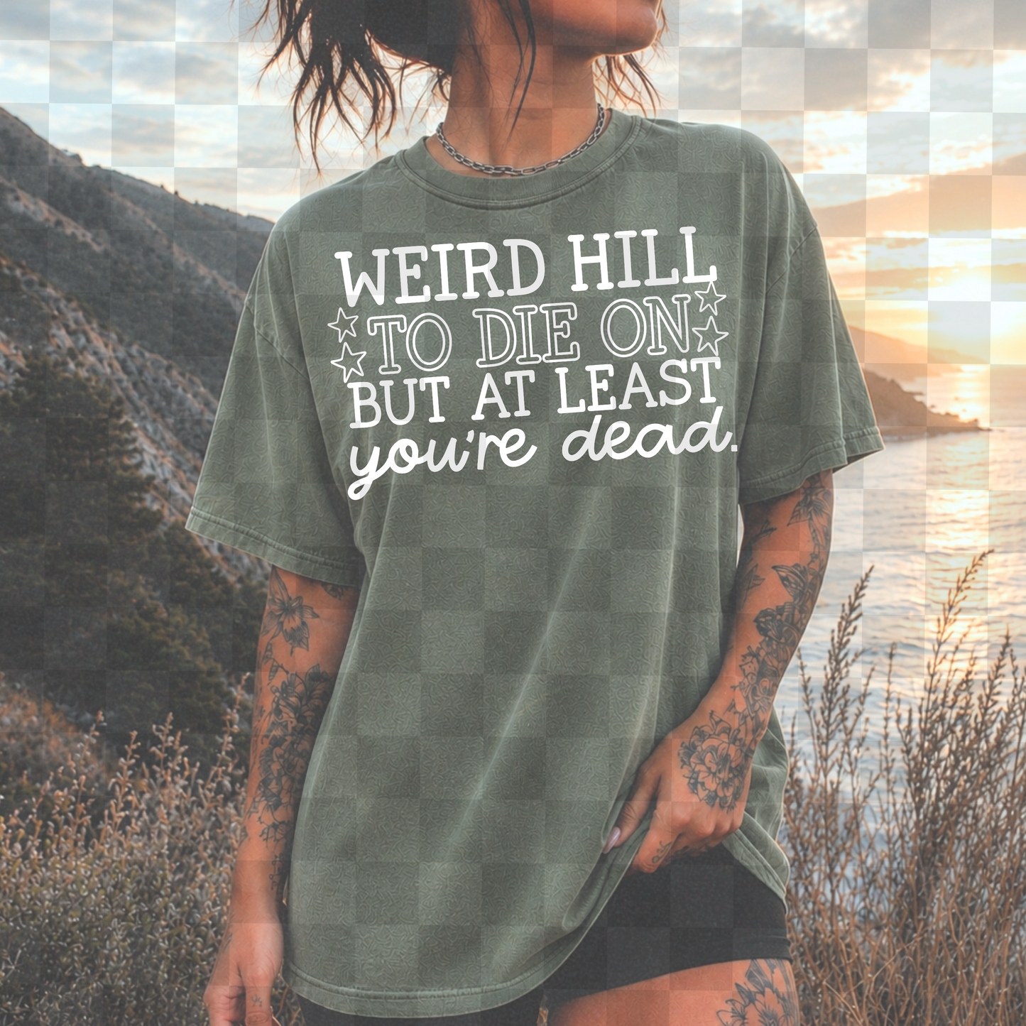 WEIRD HILL PNG DIGITAL DESIGN