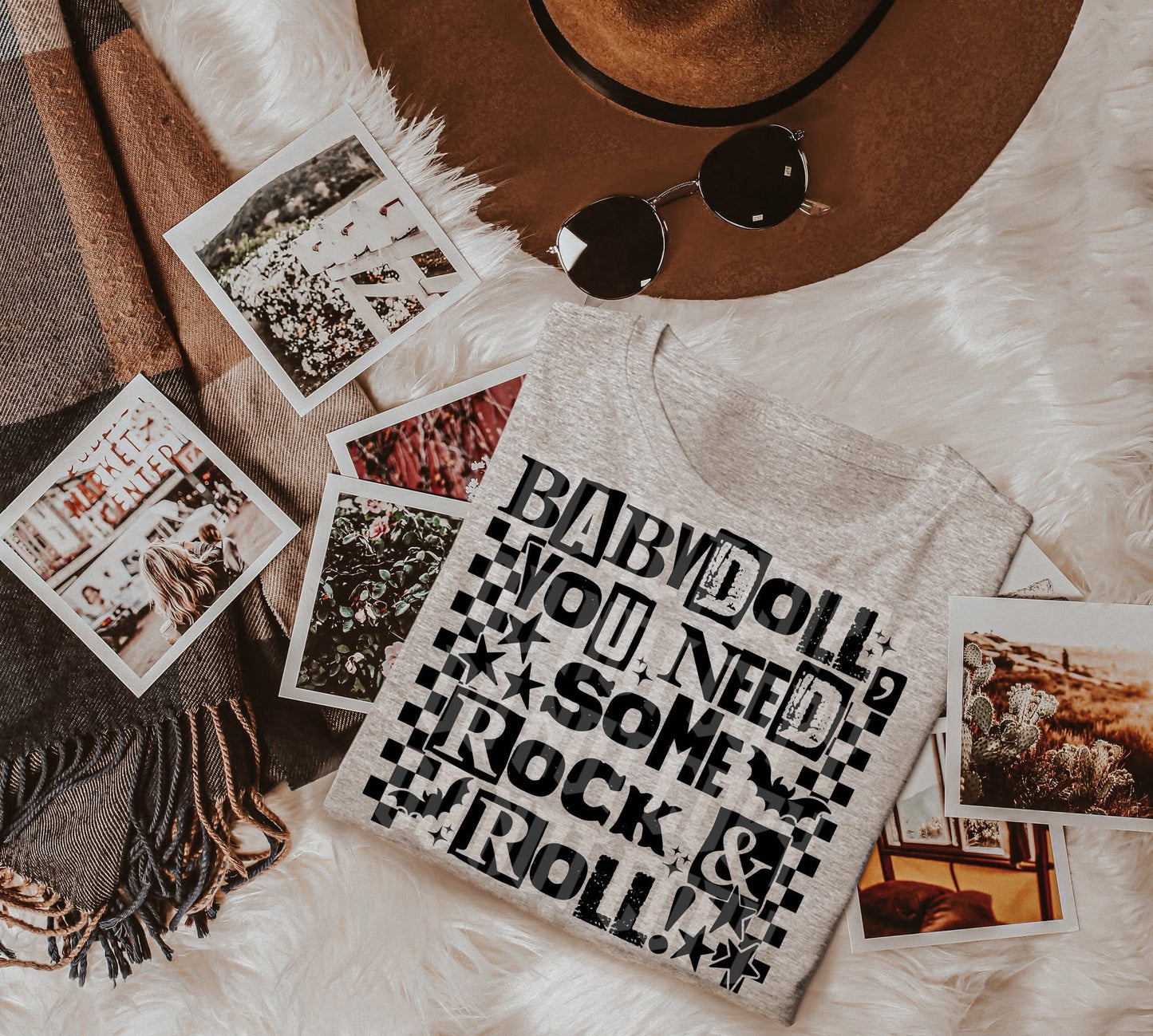 Babydoll You Need Rock & Roll PNG Design *NO LICENSING REQUIRED*