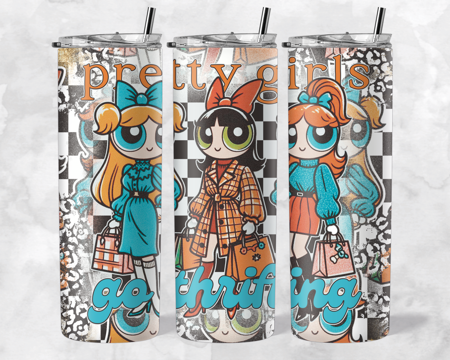 PRETTY GIRLS TUMBLER WRAP - NO LICENSING REQUIRED
