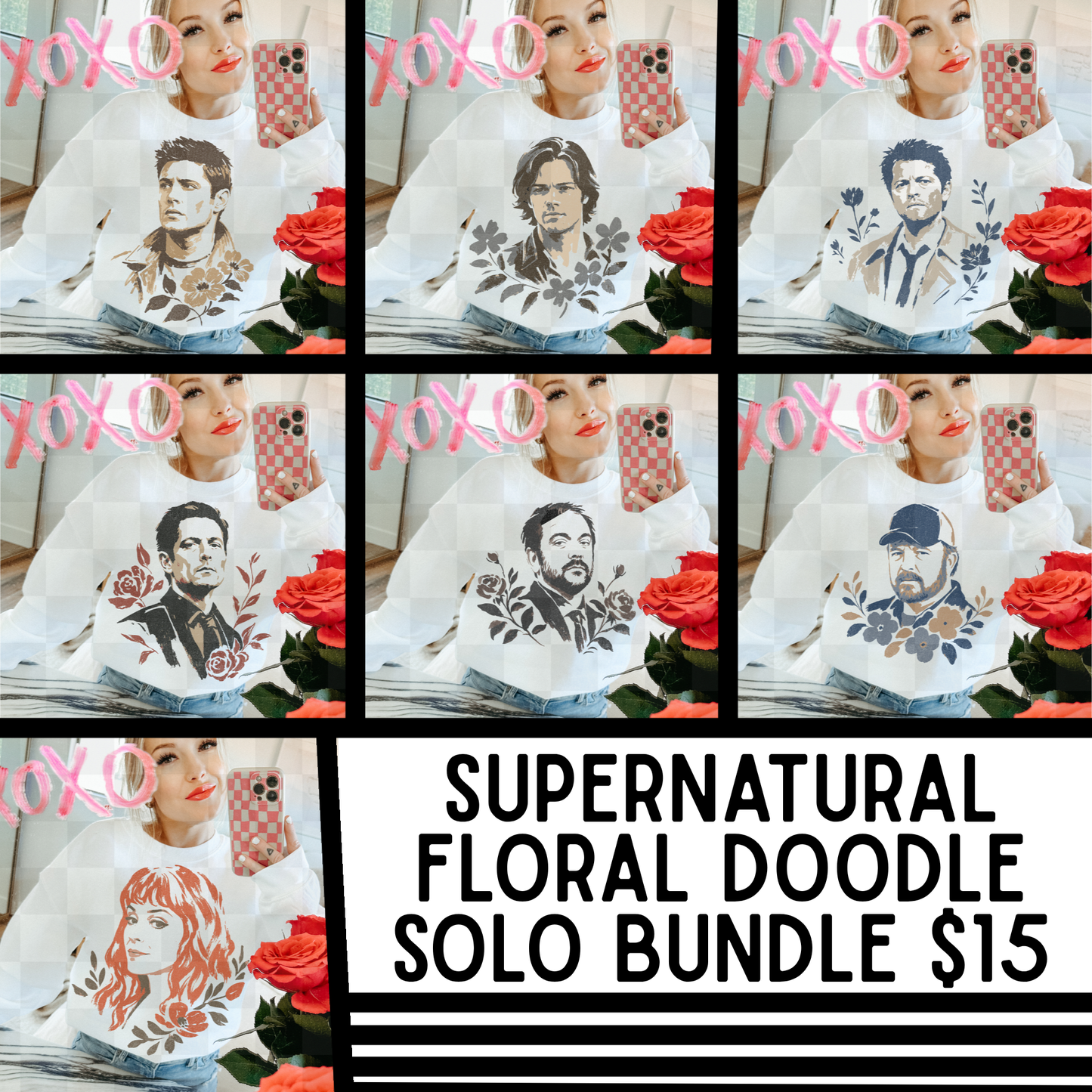 SUPER NATURAL INSPIRED FLORAL DOODLES SOLO BUNDLE