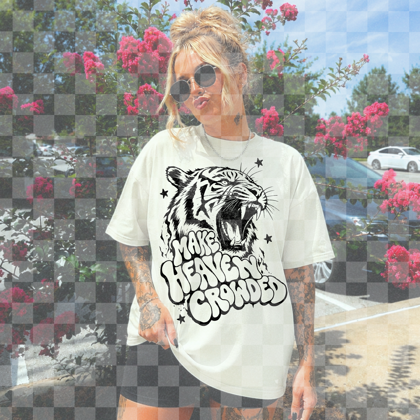 MAKE HEAVEN CROWDED PNG DIGITAL DESIGN