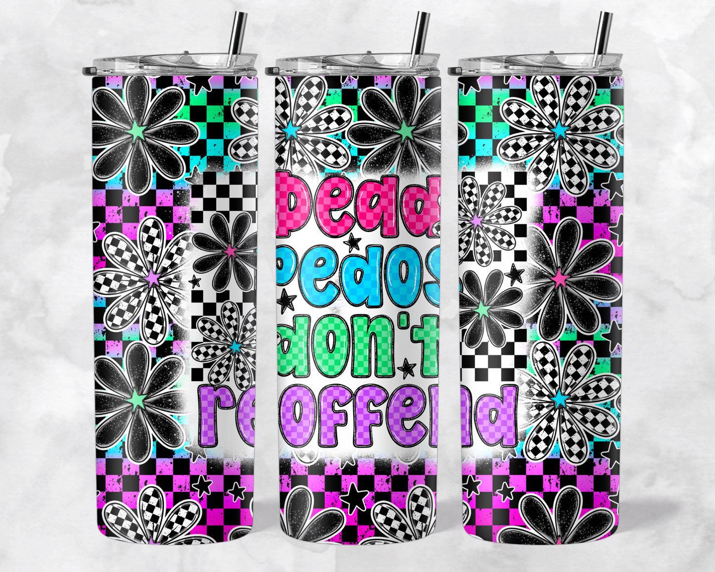 DEAD PEDOS DON'T REOFFEND TUMBLER WRAP