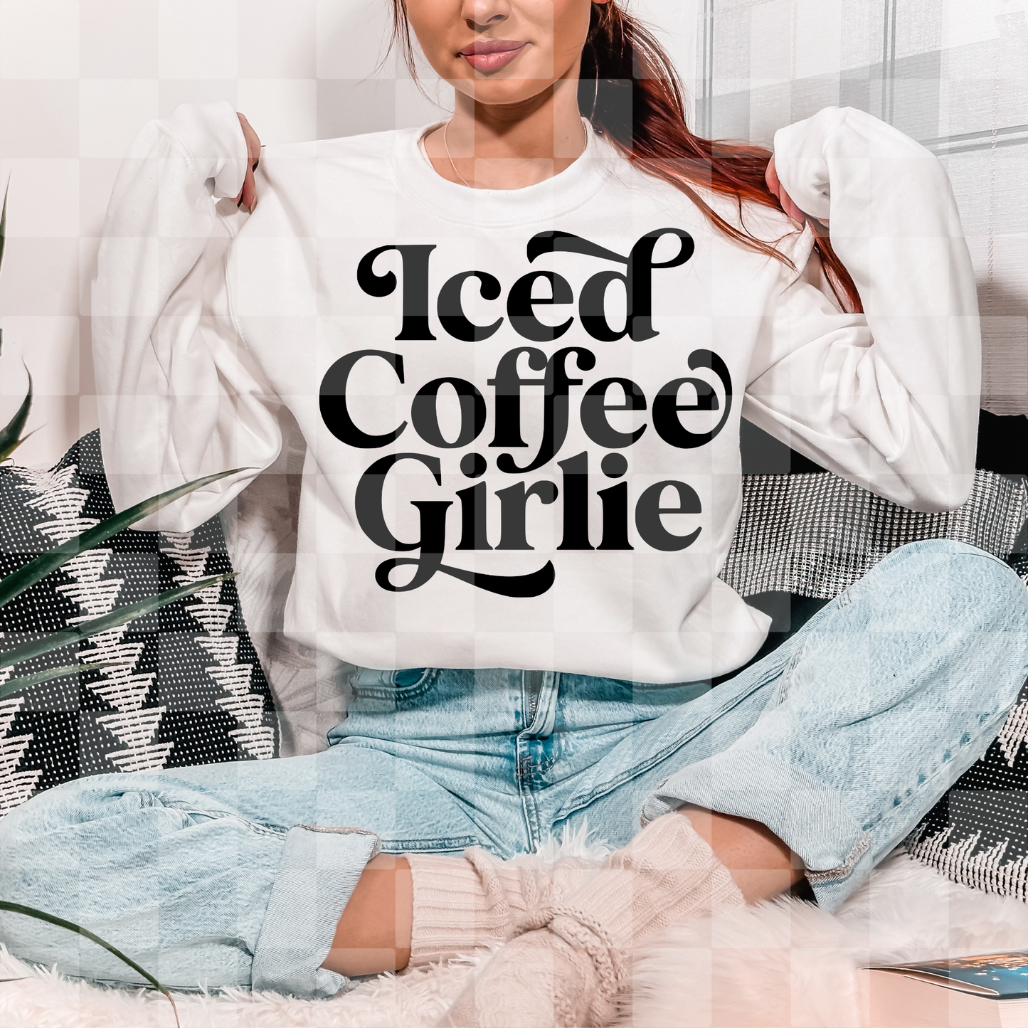 ICED COFFEE GIRLIE DIGITAL DESIGN