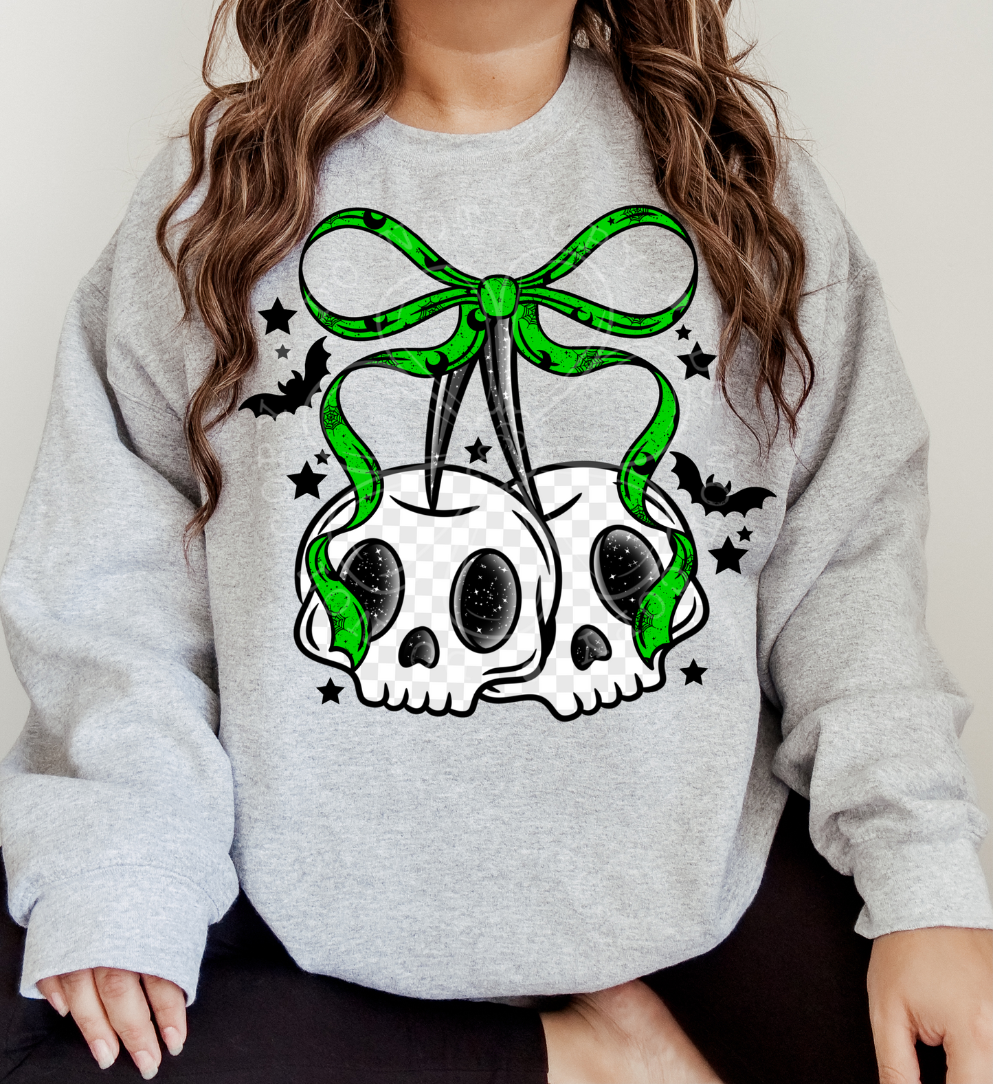 Skull Cherries PNG Design *NO LICENSING REQUIRED*