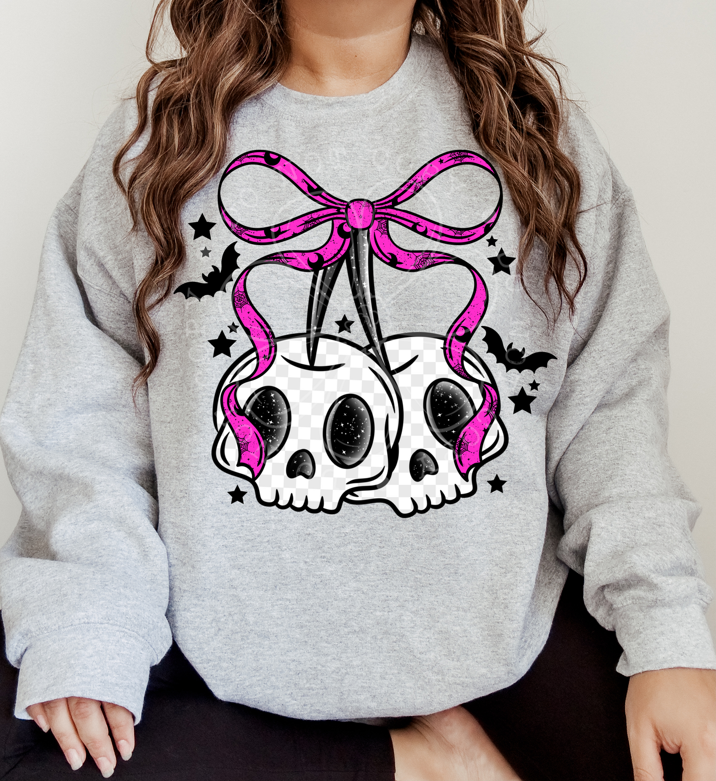 Skull Cherries PNG Design *NO LICENSING REQUIRED*