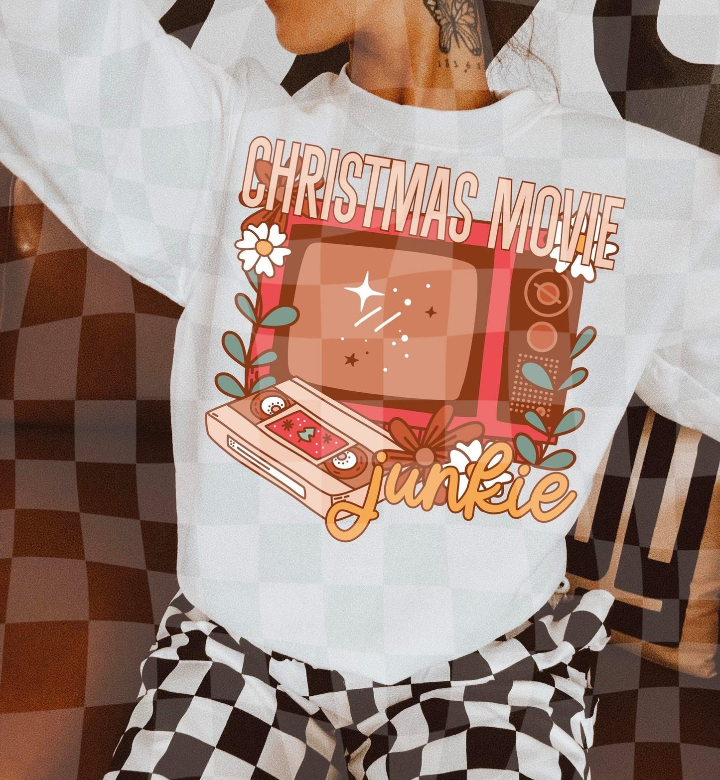 Christmas Movie Junkie PNG - Commercial Use - No Licensing