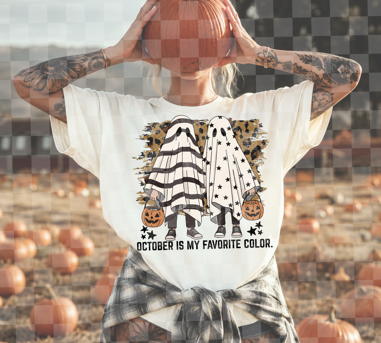 OCTOBER IS MY FAVORITE COLOR PNG DIGITAL DESIGN