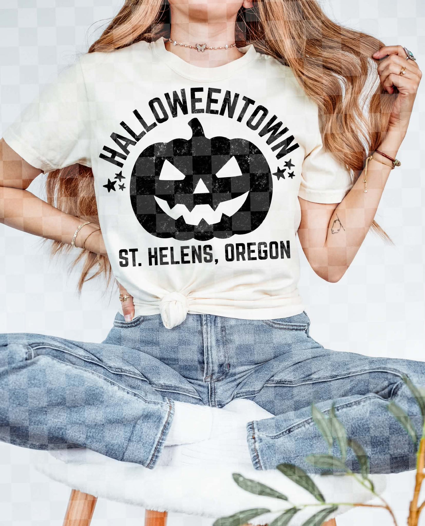 HALLOWEEN TOWN PNG DIGITAL DESIGN