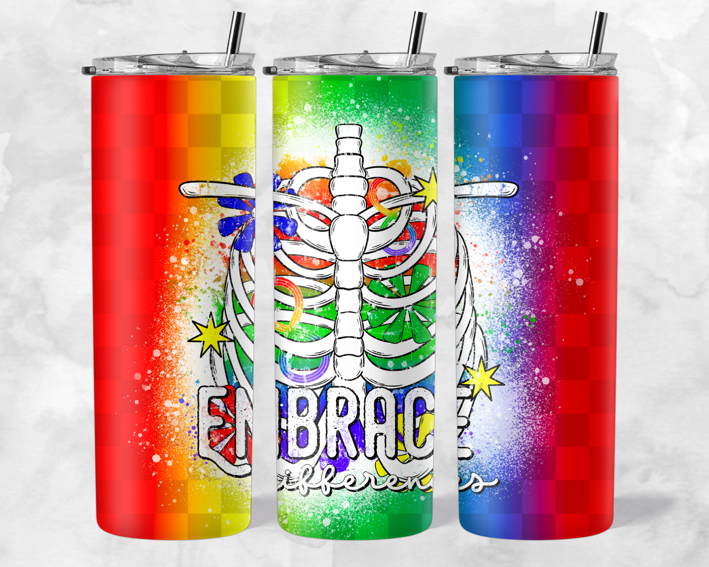 EMBRACE DIFFERENCES TUMBLER WRAP