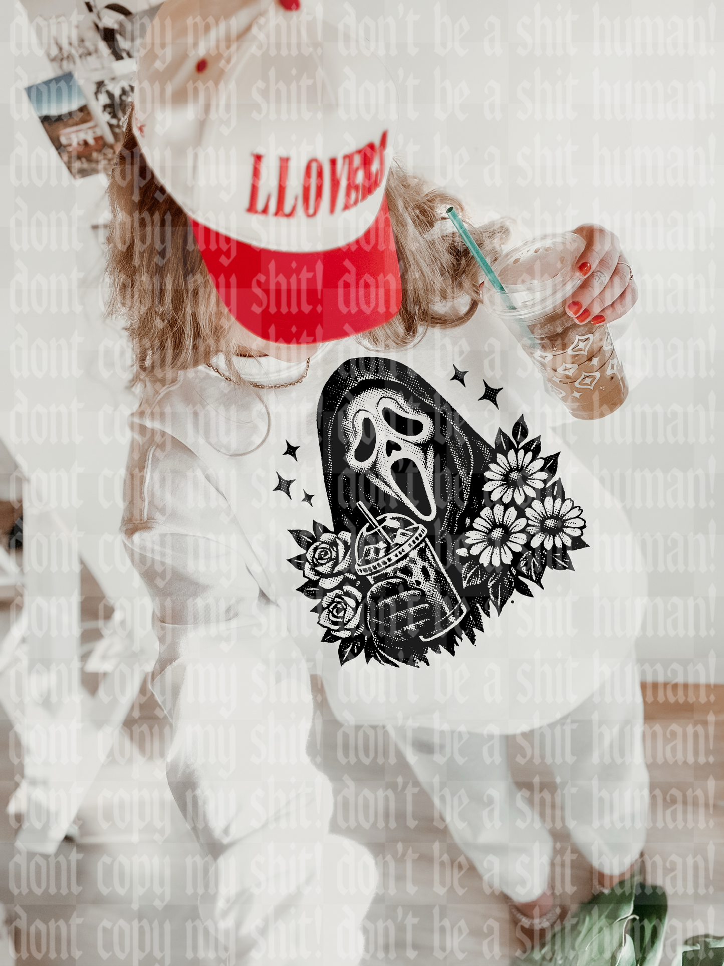 COFFEE HALFTONE GHOST DIGITAL DESIGN