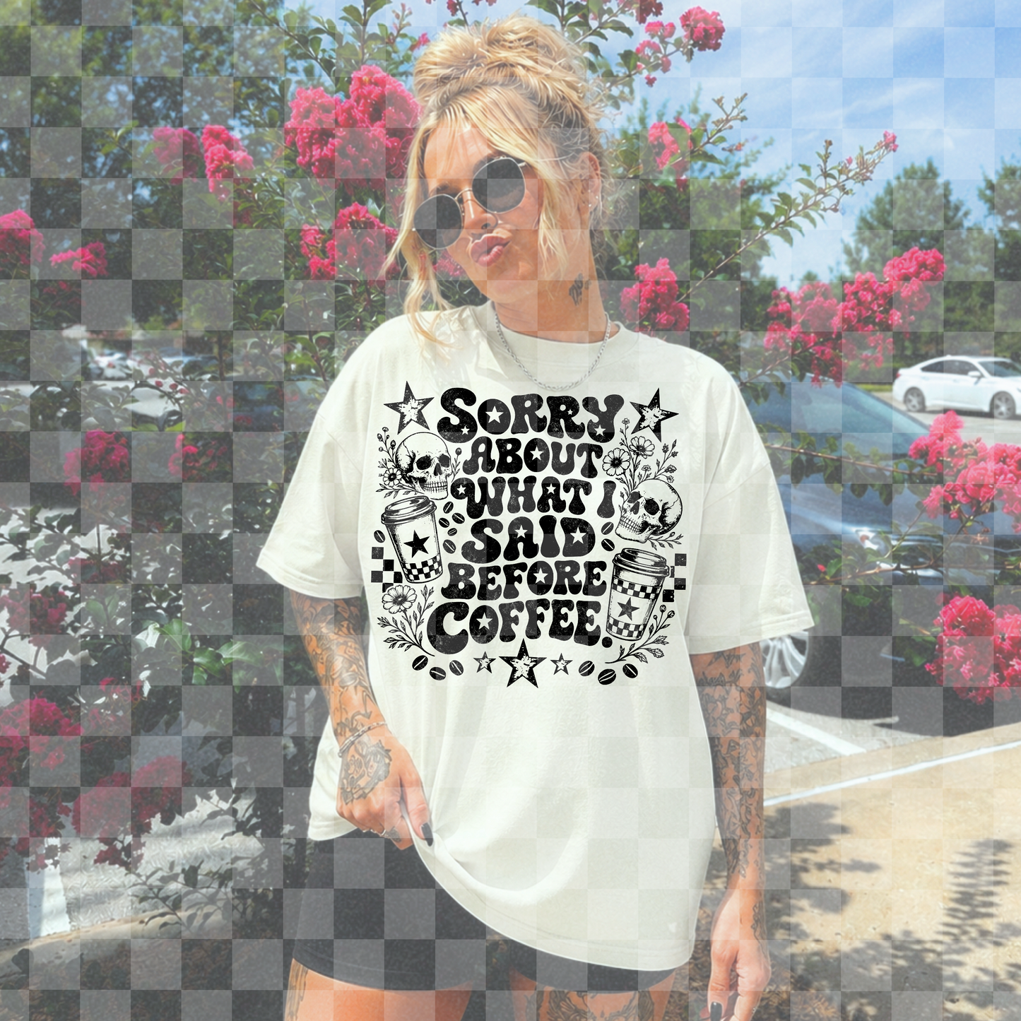 BEFORE COFFEE PNG DIGITAL DESIGN