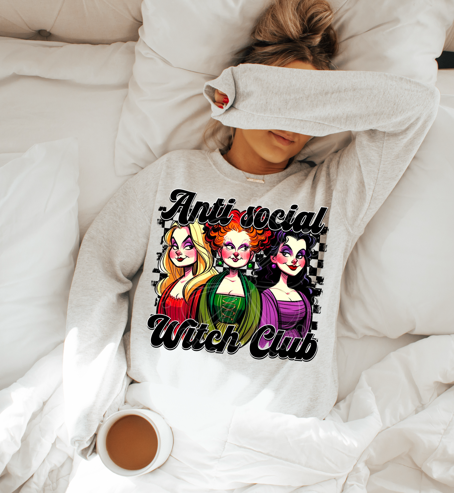ANTI SOCIAL WITCH CLUB PNG Design *NO LICENSING REQUIRED*