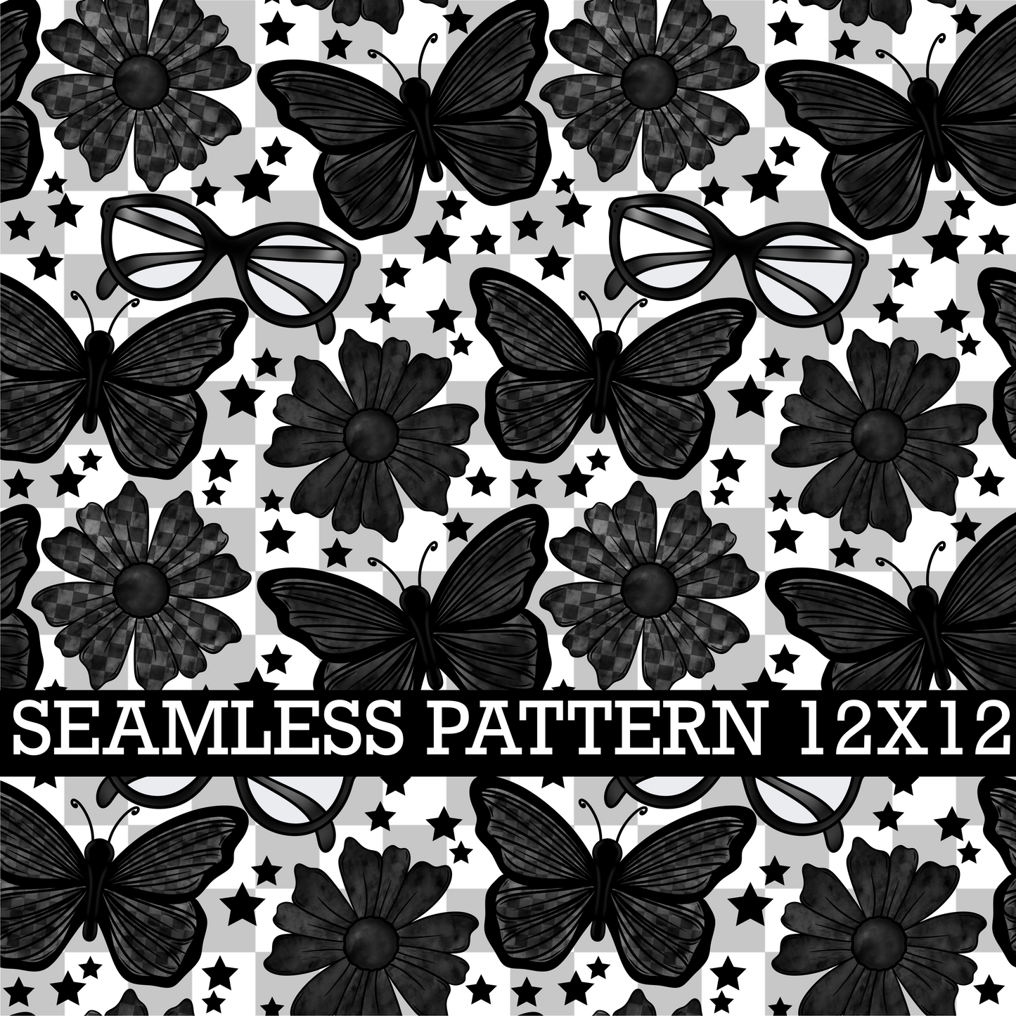 FLORAL BUTTERFLY SEAMLESS PATTERN