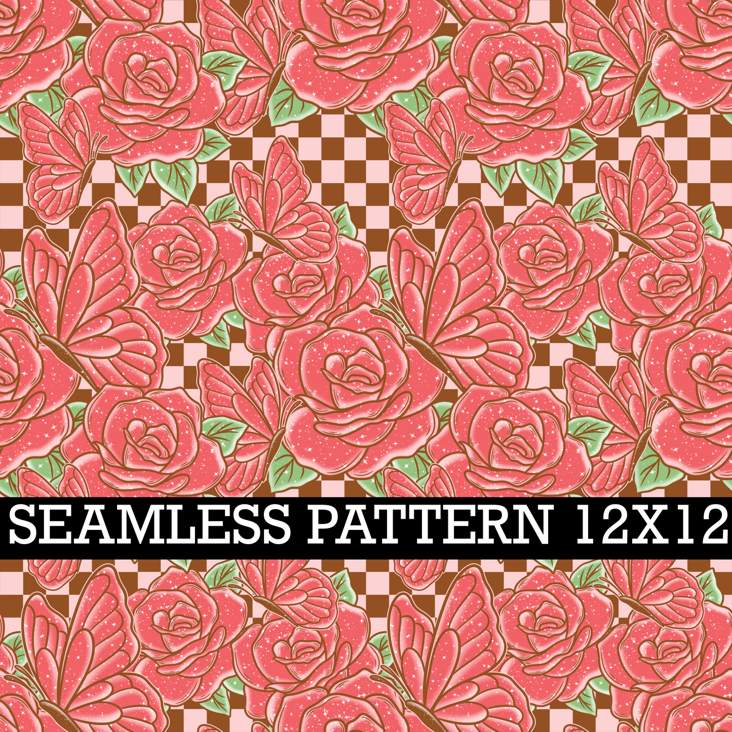 FLORAL BUTTERFLY SEAMLESS PATTERN