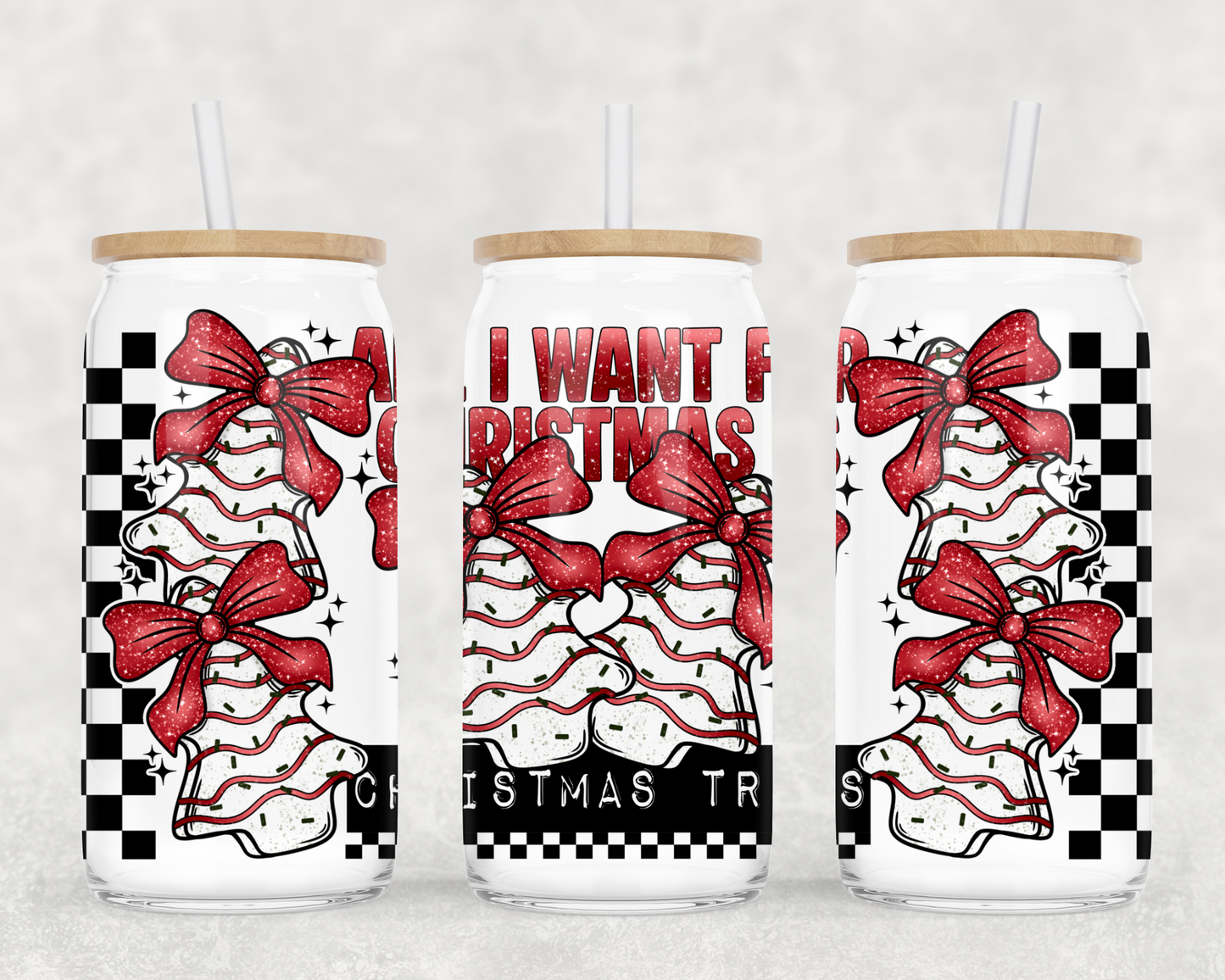 ALL I WANT FOR CHRISTMAS GLASS WRAP