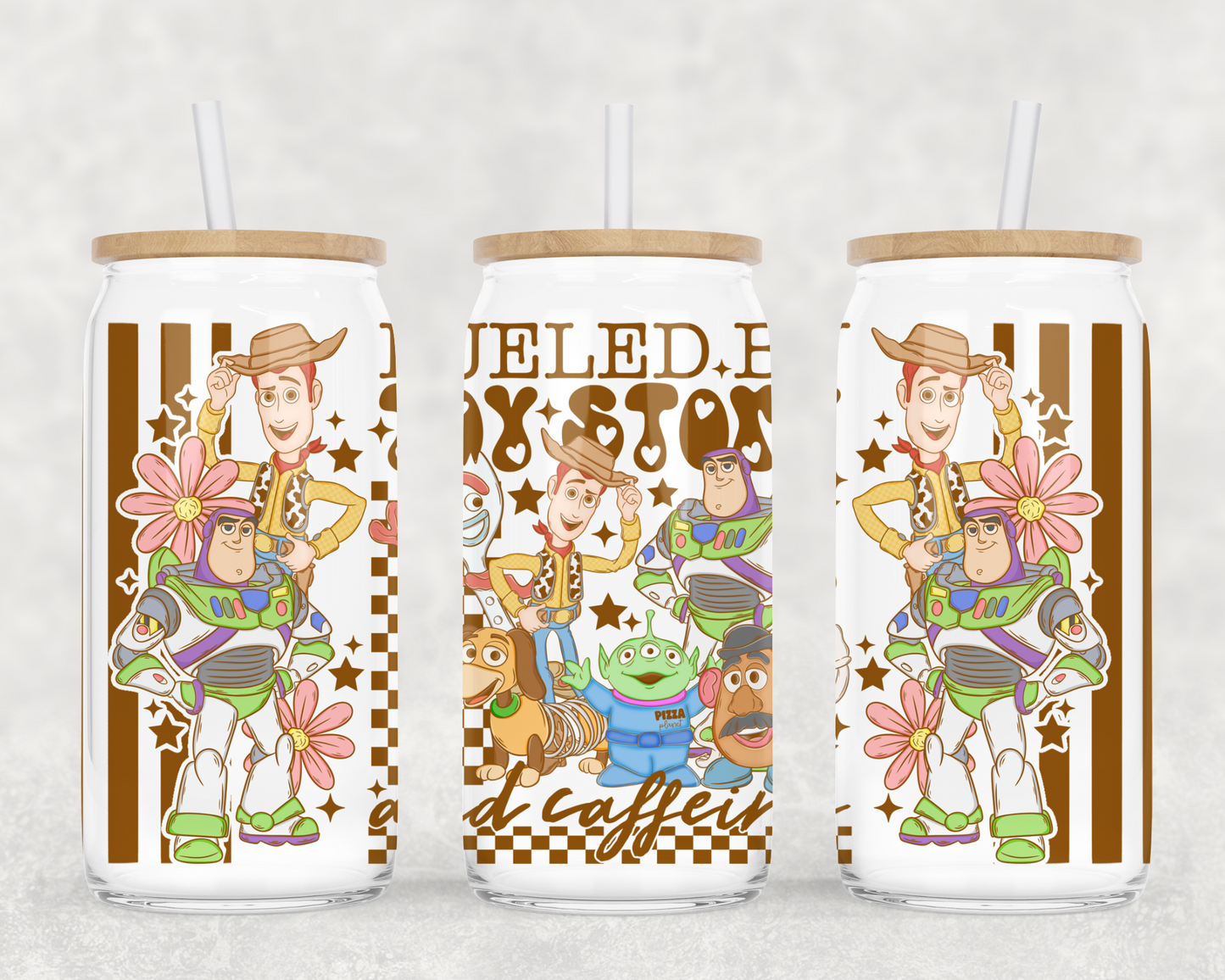 FUELED BY TOY AND CAFFEINE GLASS WRAP