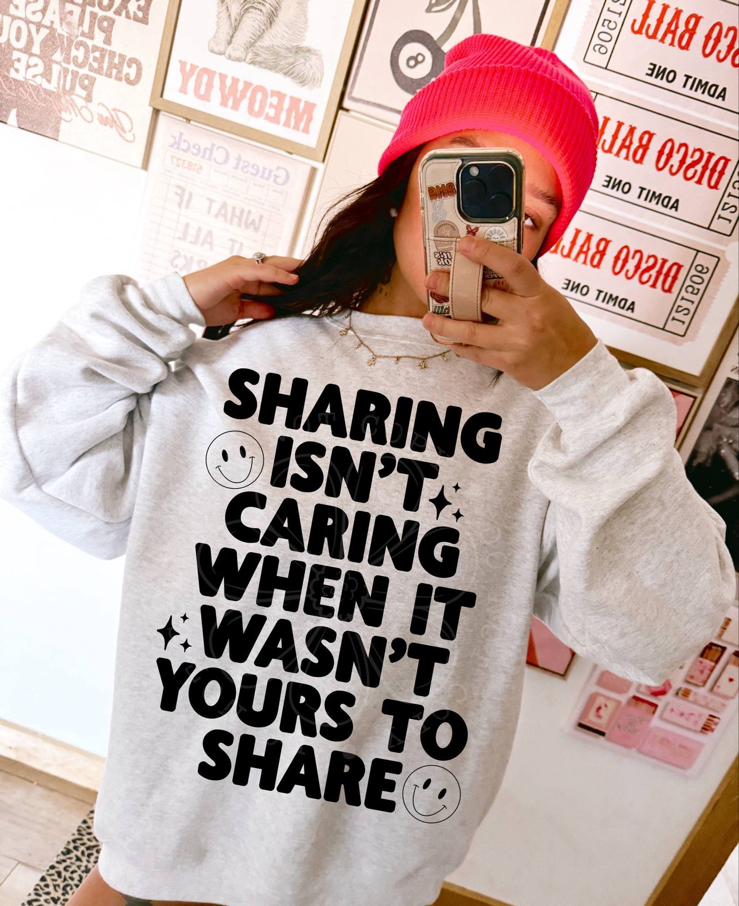 SHARING ISN’T CARING PNG DESIGN