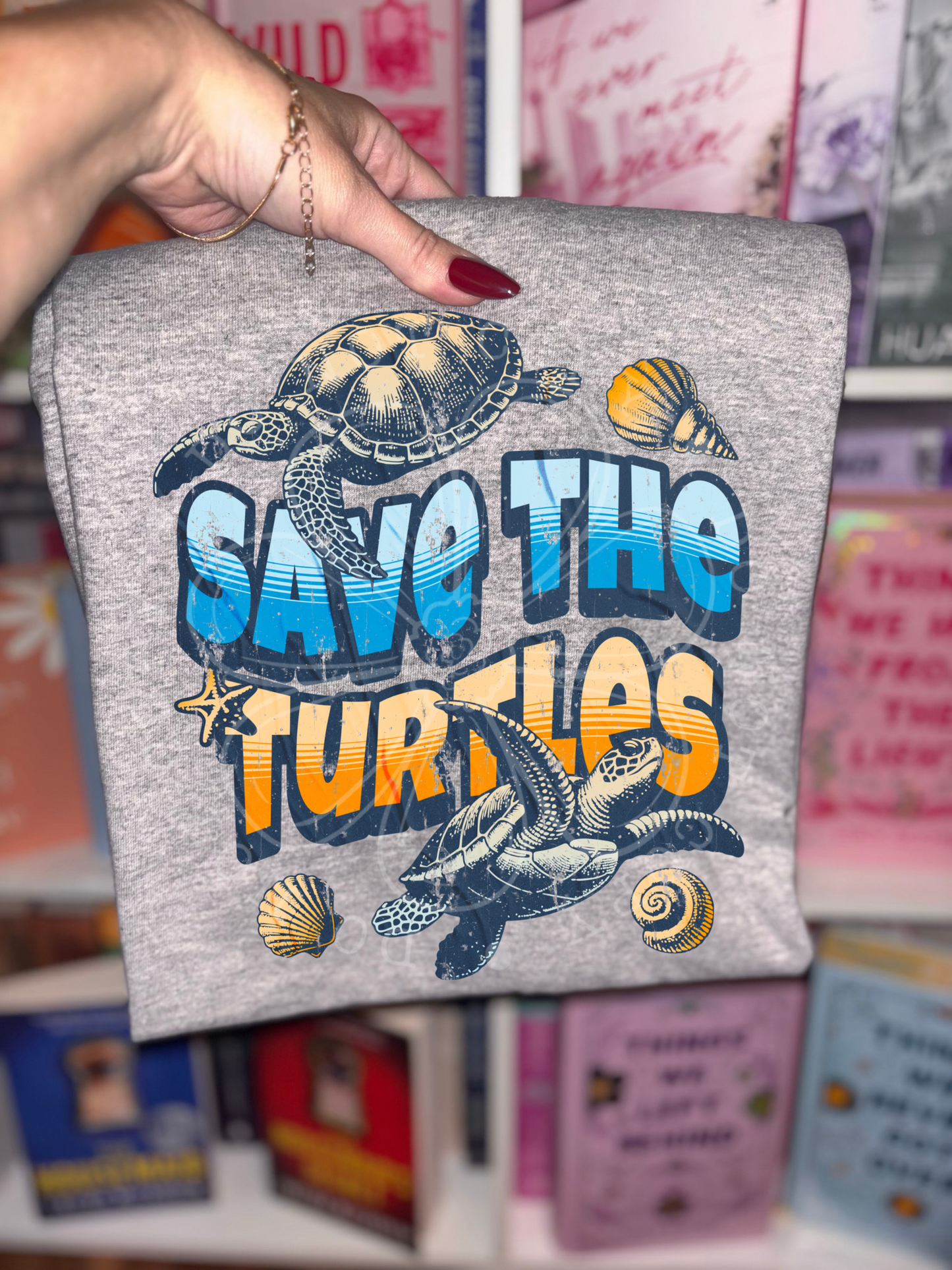 Save The Turtles PNG Design *NO LICENSING REQUIRED*