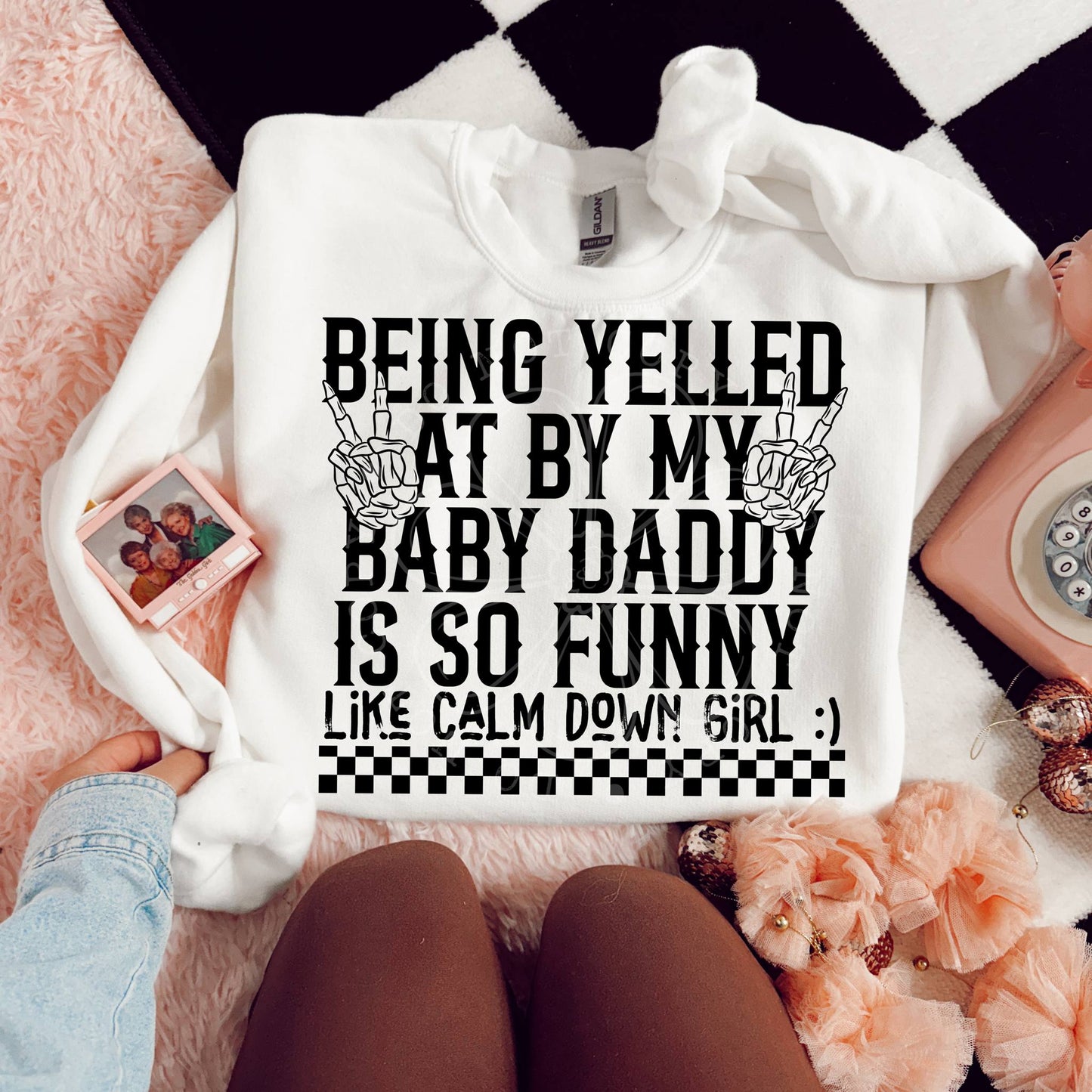 Calm Down Girl PNG Design *NO LICENSING REQUIRED*
