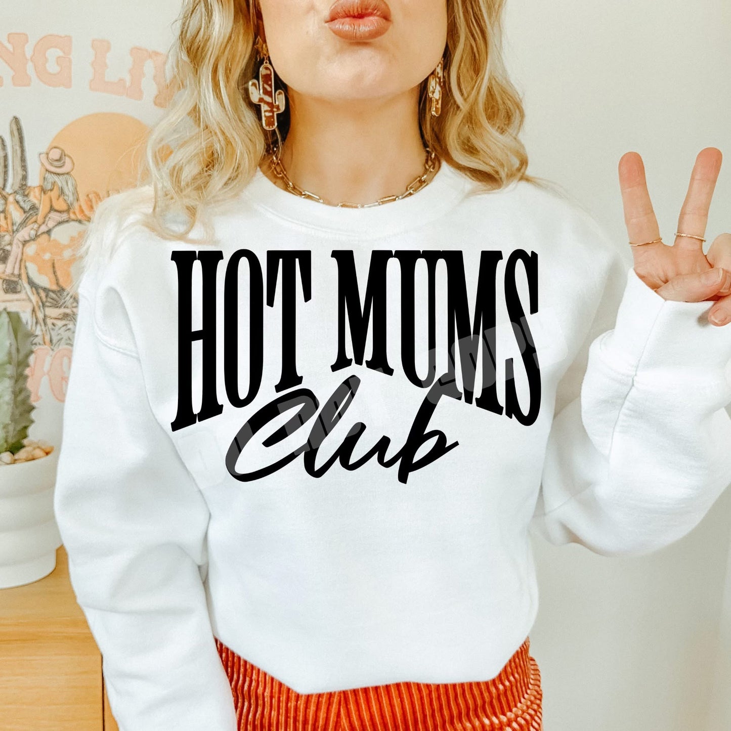 Hot Moms + Mums Club PNG Design *NO LICENSING REQUIRED*