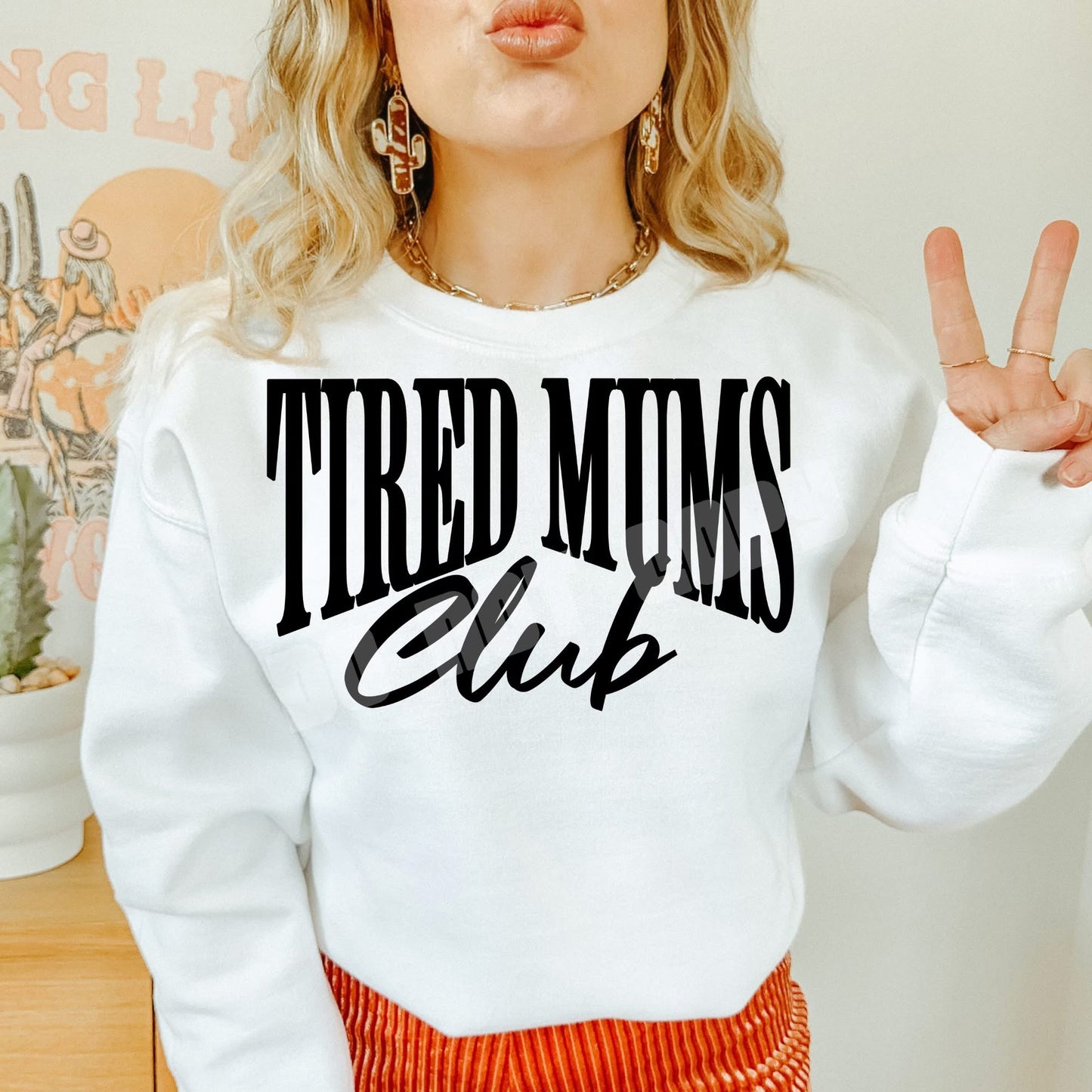 Tired Moms + Mums Club PNG Design *NO LICENSING REQUIRED*