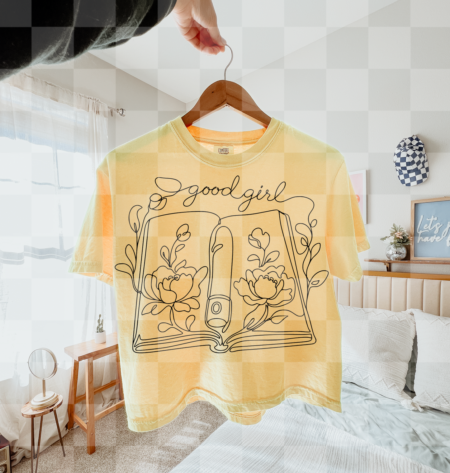 GOOD GIRL LINE ART DIGITAL DESIGN