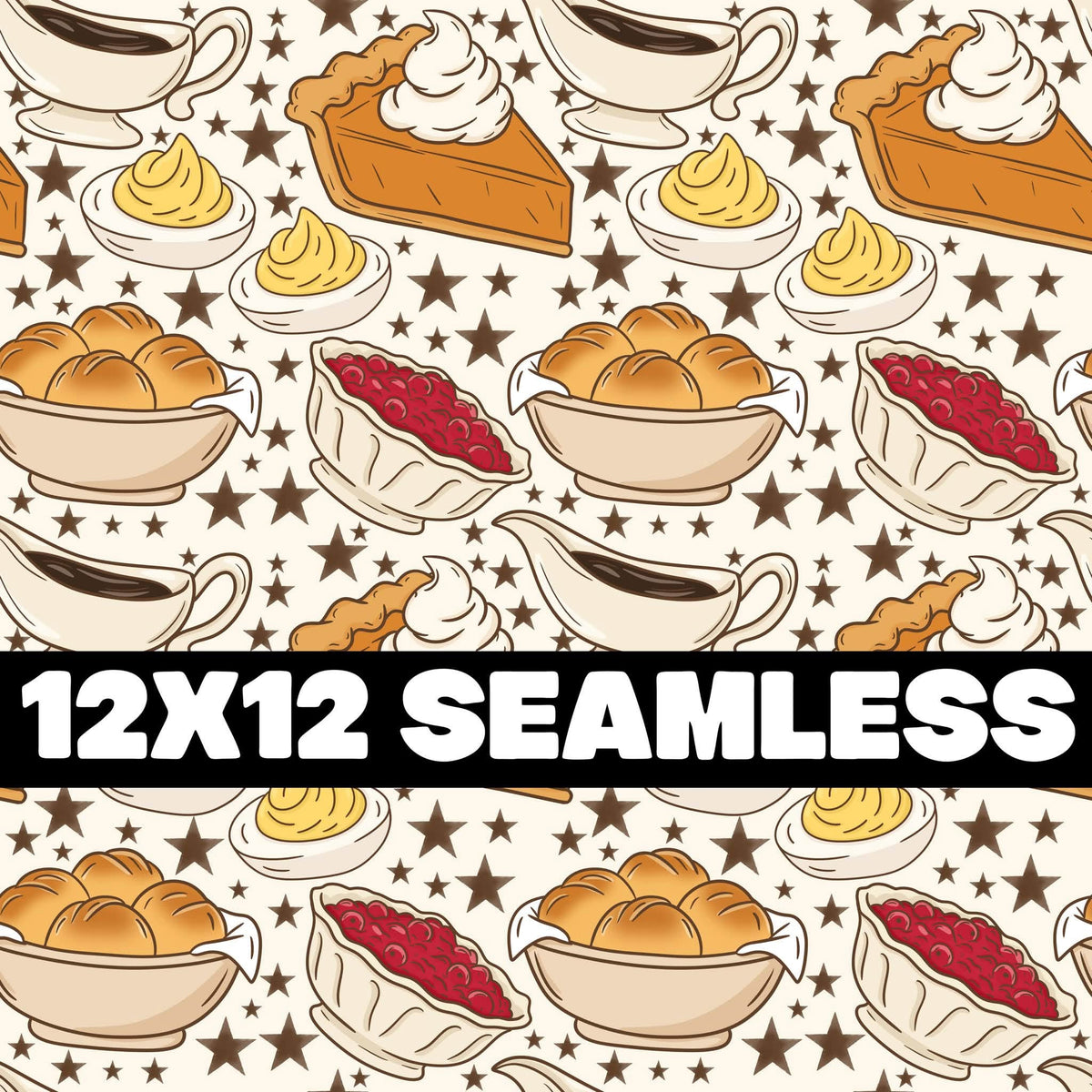 Thanksgiving Food Seamless