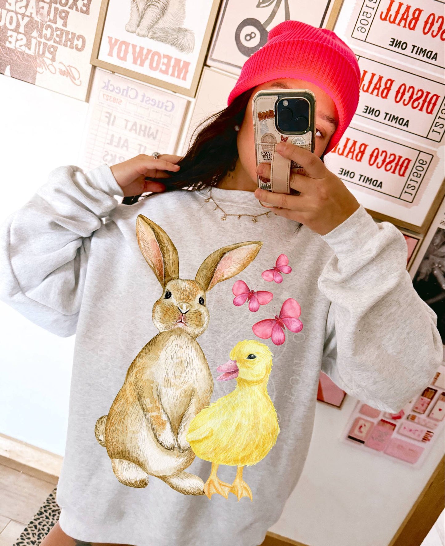 SPRING BUNNY PNG DESIGN