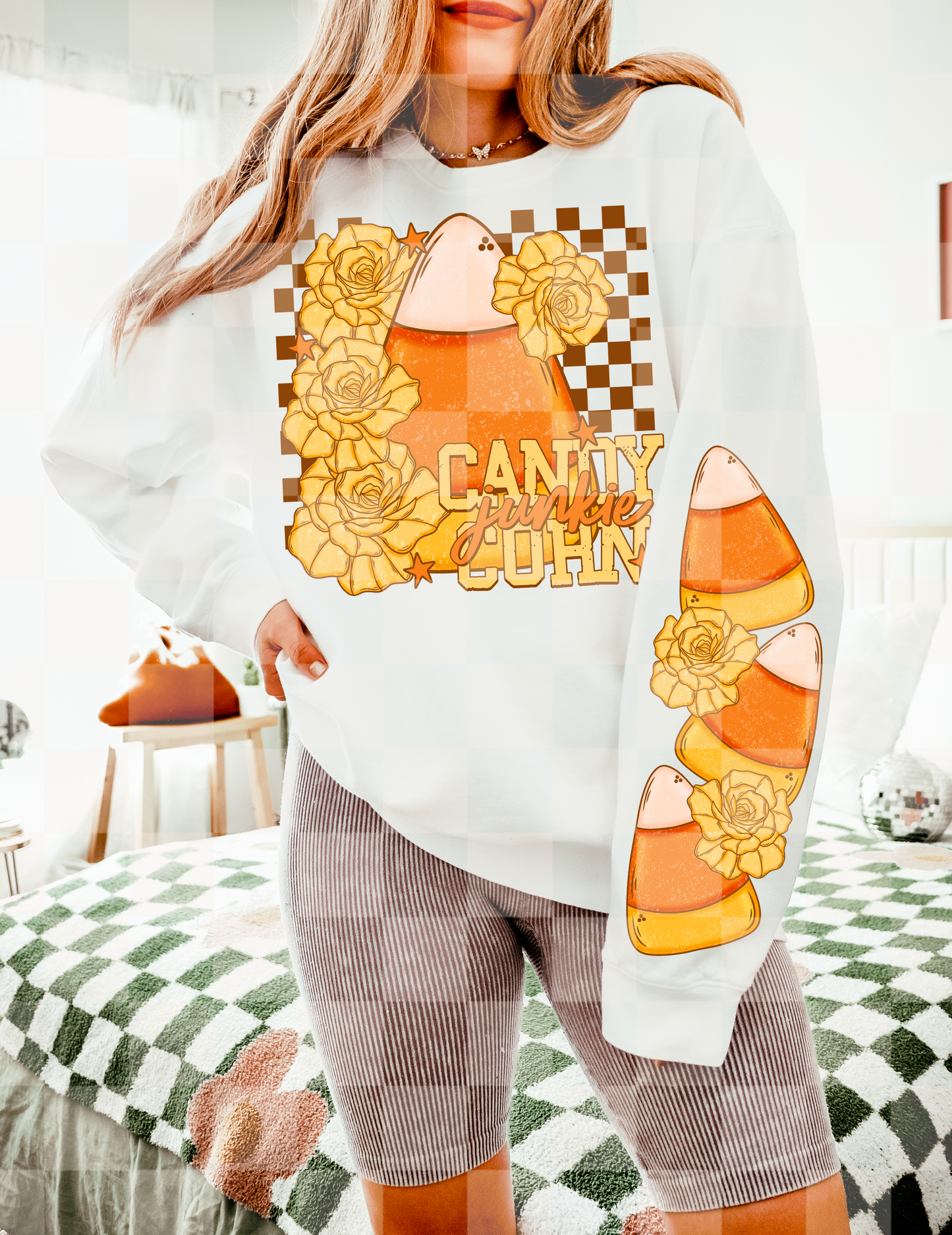 Candy Corn Junkie PNG Design *NO LICENSING REQUIRED*