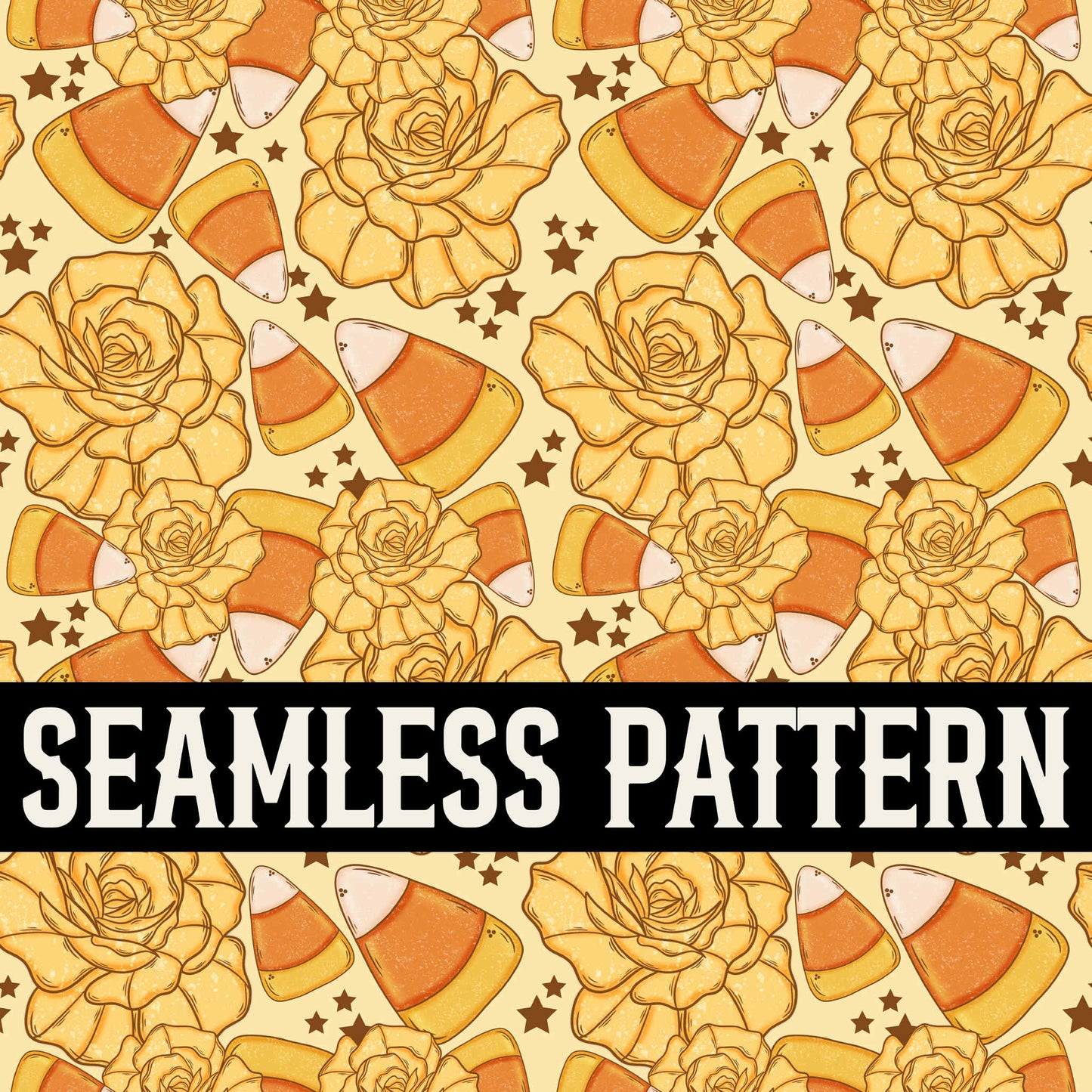 Candy Corn Junkie Seamless *NO LICENSING REQUIRED*