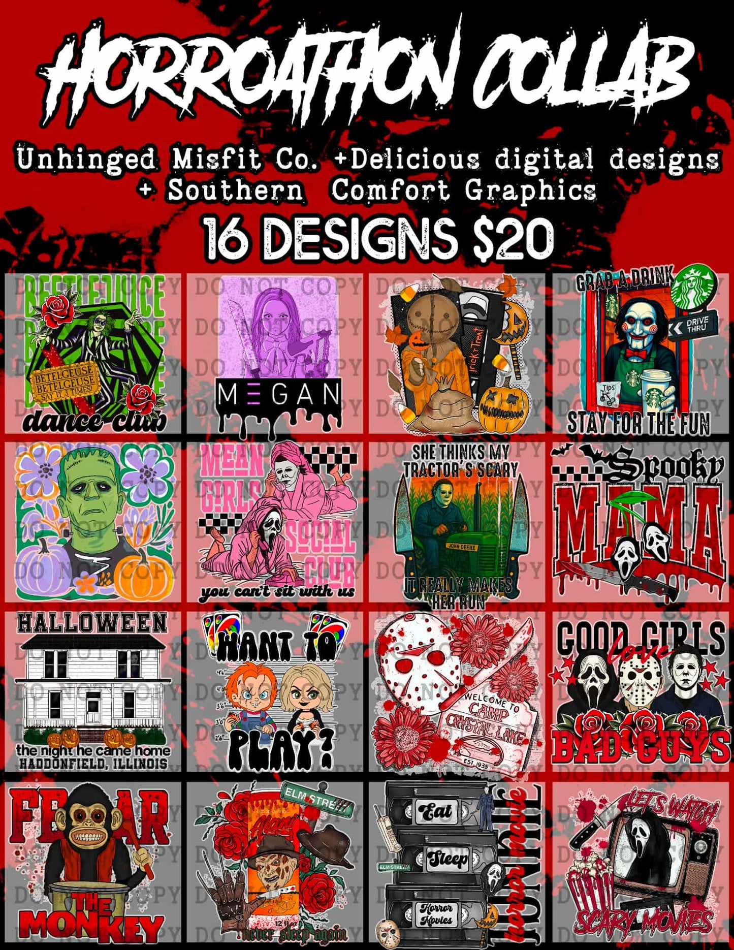 HORRORATHON COLLAB W/ DDD X SCG