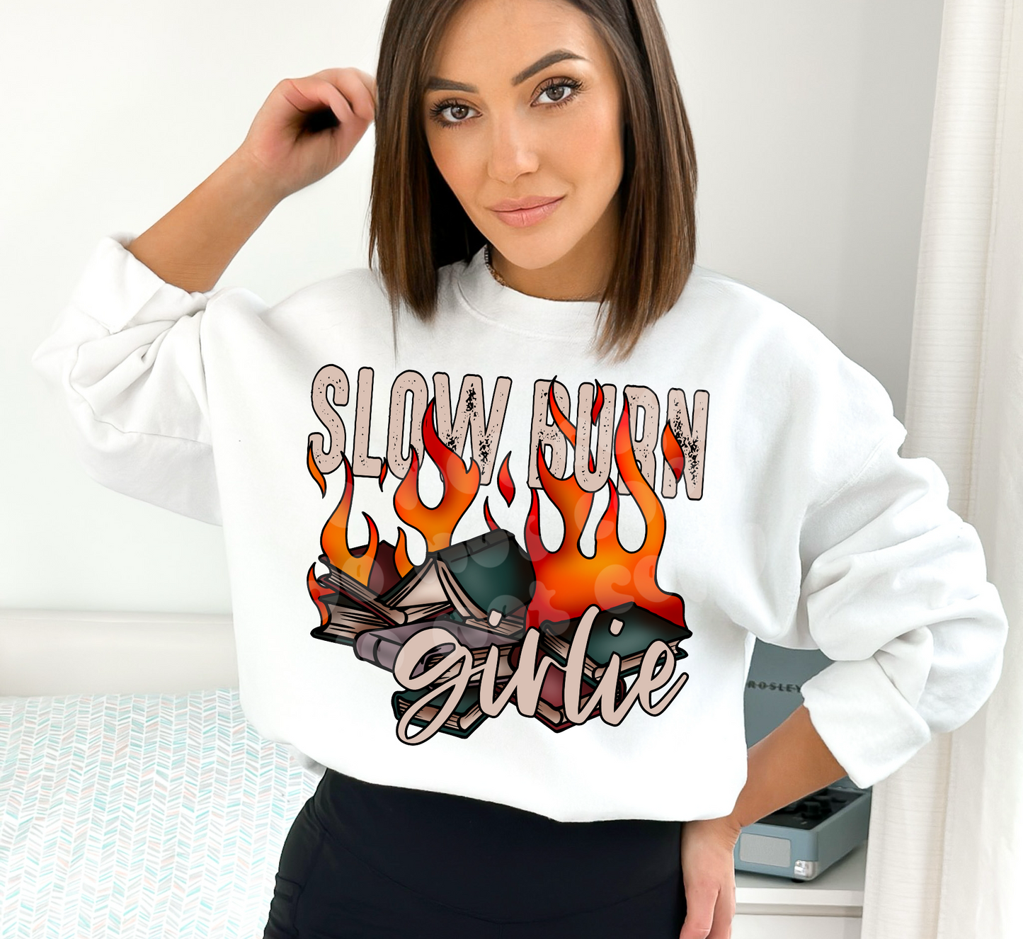 Slow Burn Girlie PNG Design *NO LICENSING REQUIRED*