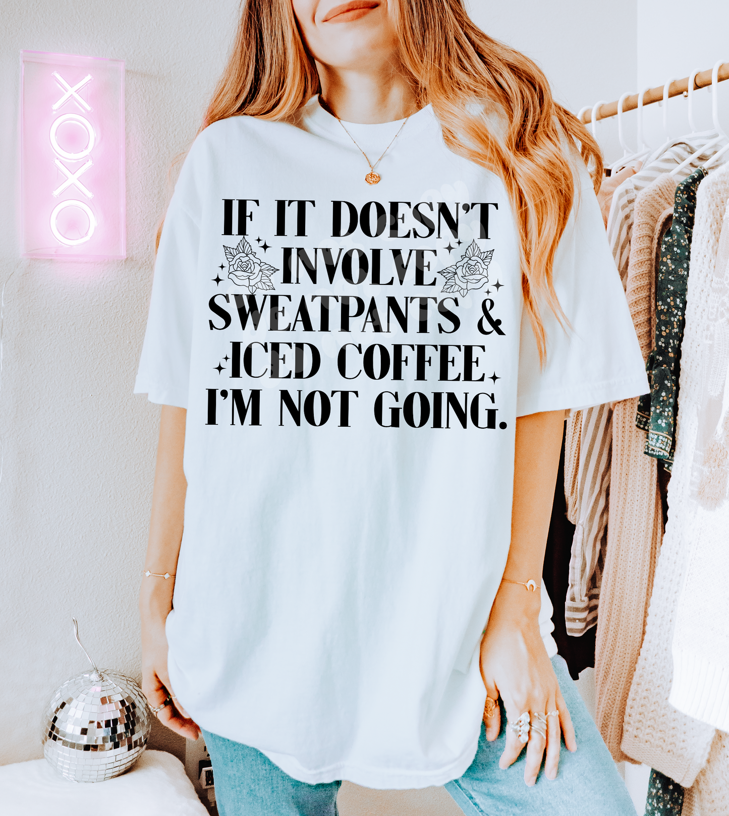 SWEATPANTS & ICED COFFEE PNG DESIGN - NO LICENSING REQUIRED - FEBRUARY 2025