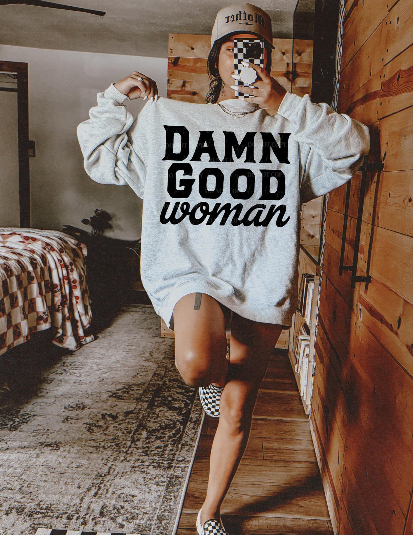 Damn Good Woman PNG Design *NO LICENSING REQUIRED*