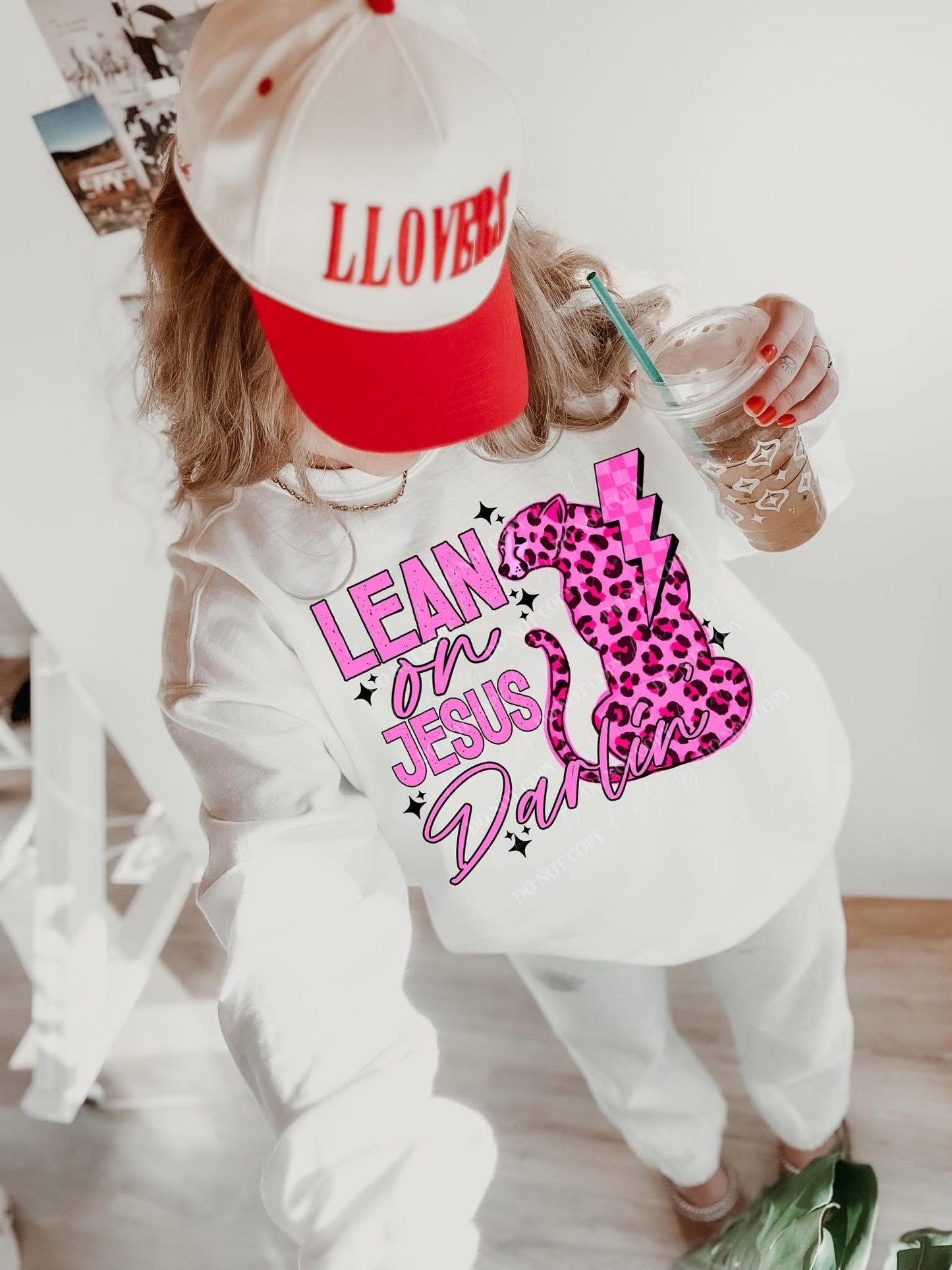Lean On Jesus Darlin’ PNG Design *NO LICENSING REQUIRED*
