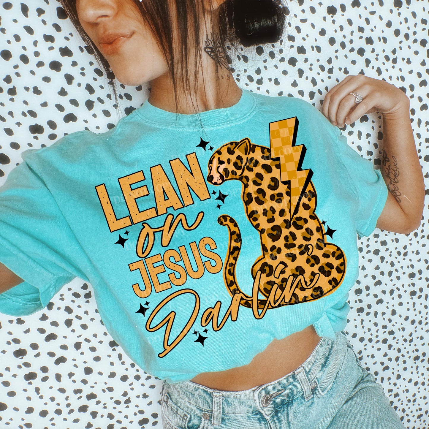 Lean On Jesus Darlin’ PNG Design *NO LICENSING REQUIRED*