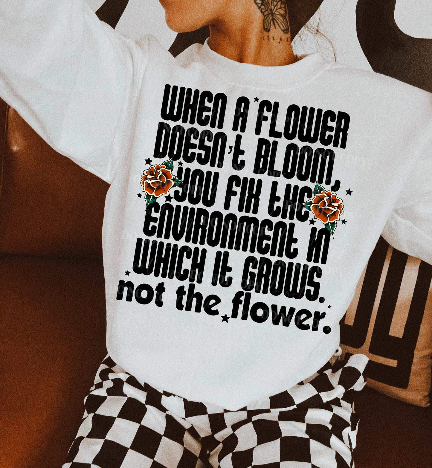 Not The Flower PNG Design *NO LICENSING REQUIRED*
