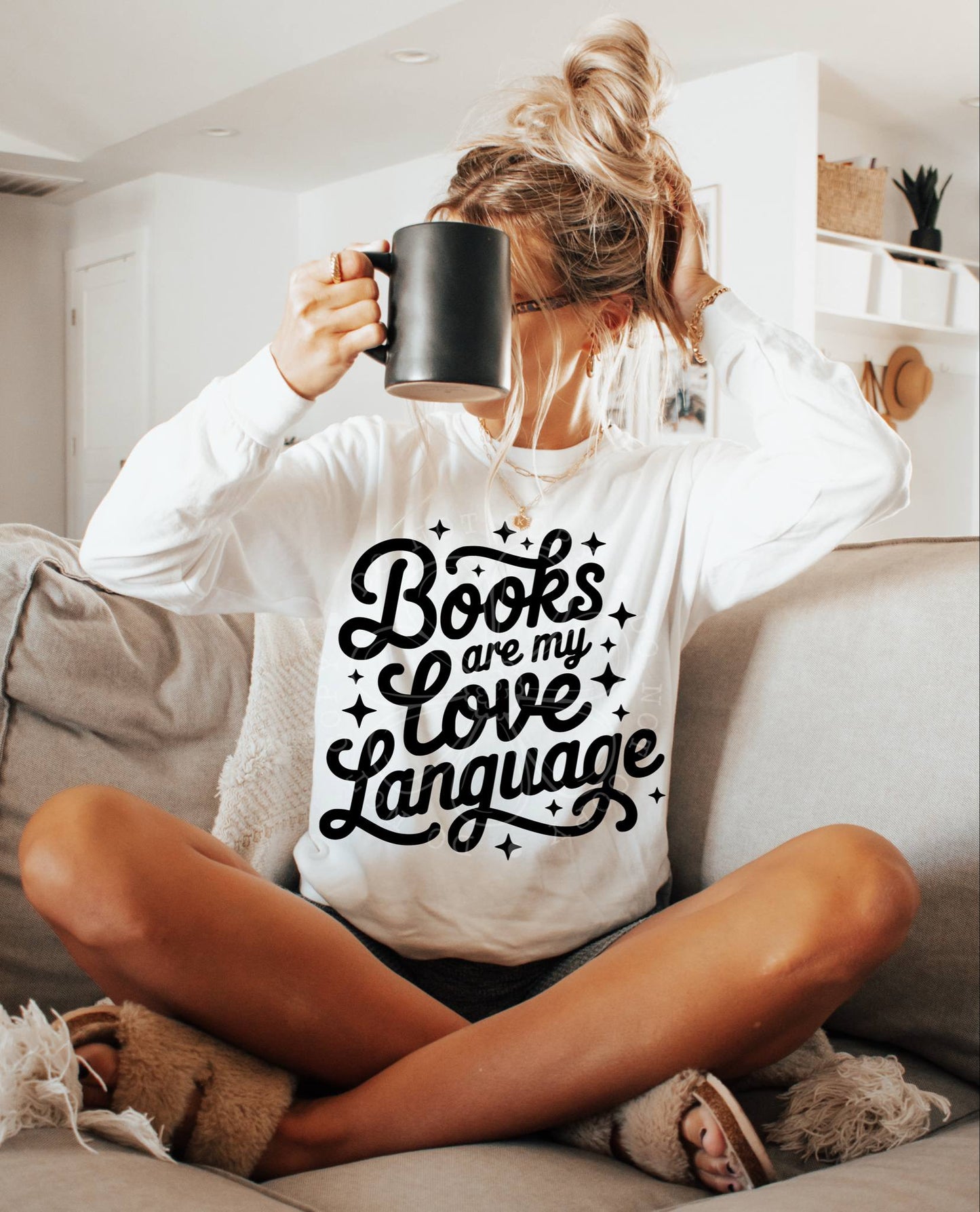 Books Are My Love Language PNG Design *NO LICENSING REQUIRED*