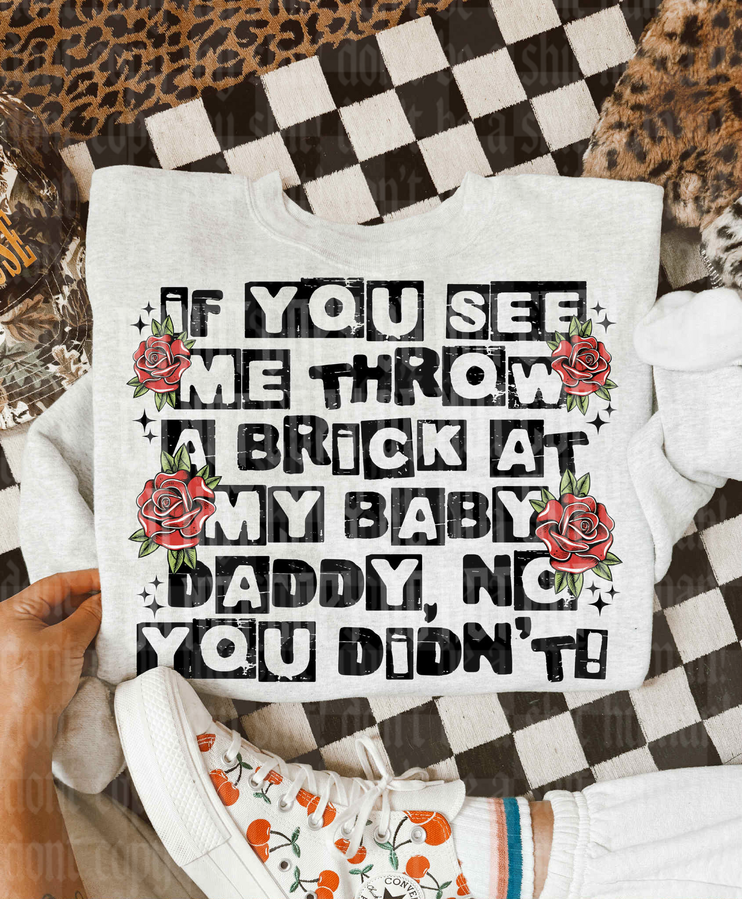 BRICK AT MY BABY DADDY DIGITAL DESIGN