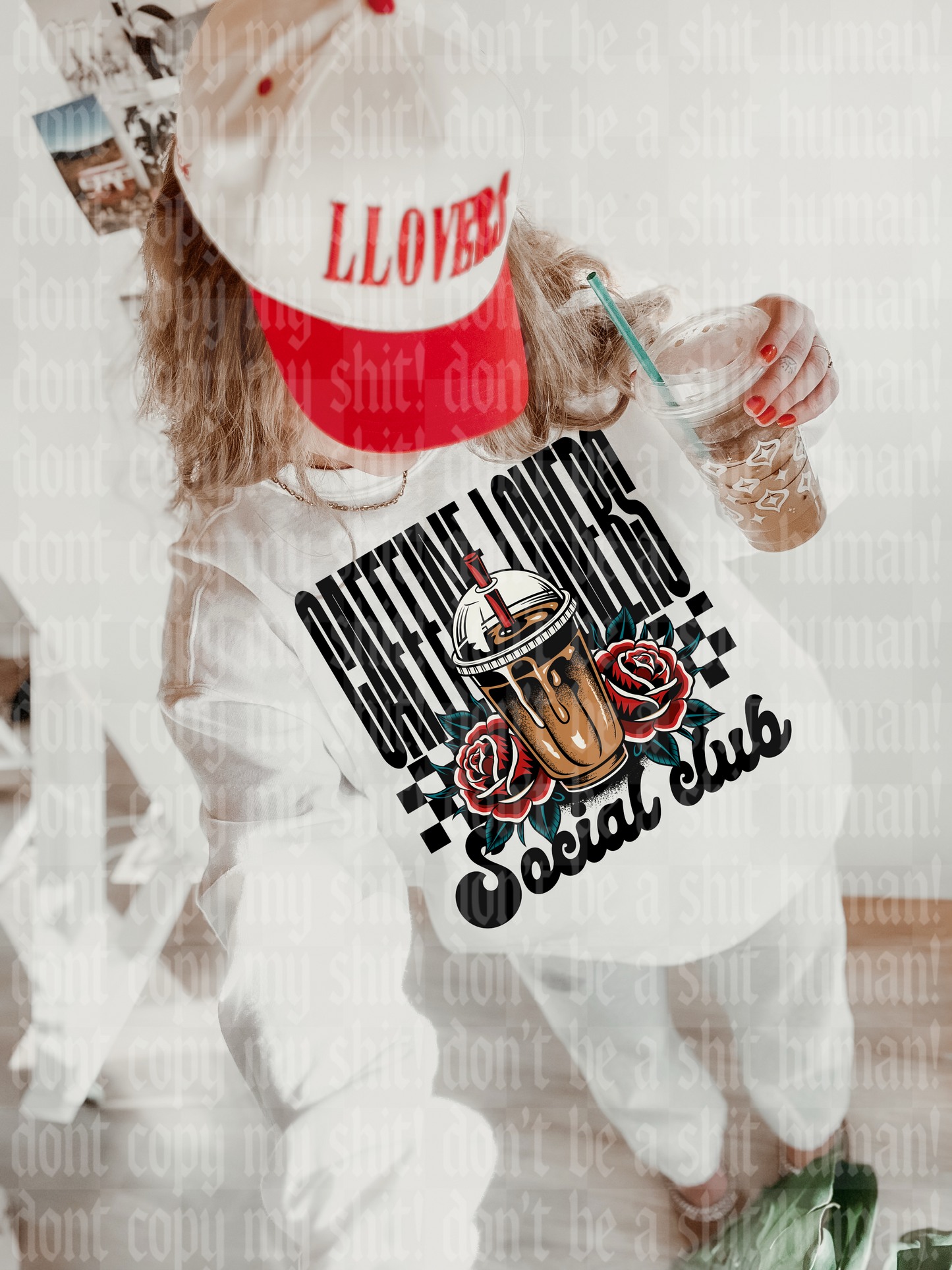 CAFFEINE LOVERS SOCIAL CLUB DIGITAL DESIGN