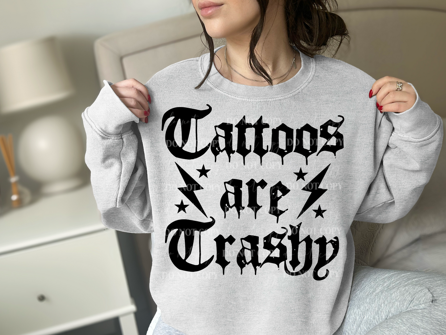 TATTOOS ARE TRASHY DIGITAL DESIGN