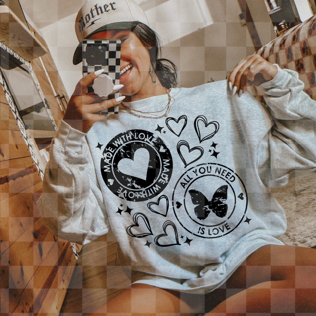MADE WITH LOVE PNG DIGITAL DESIGN