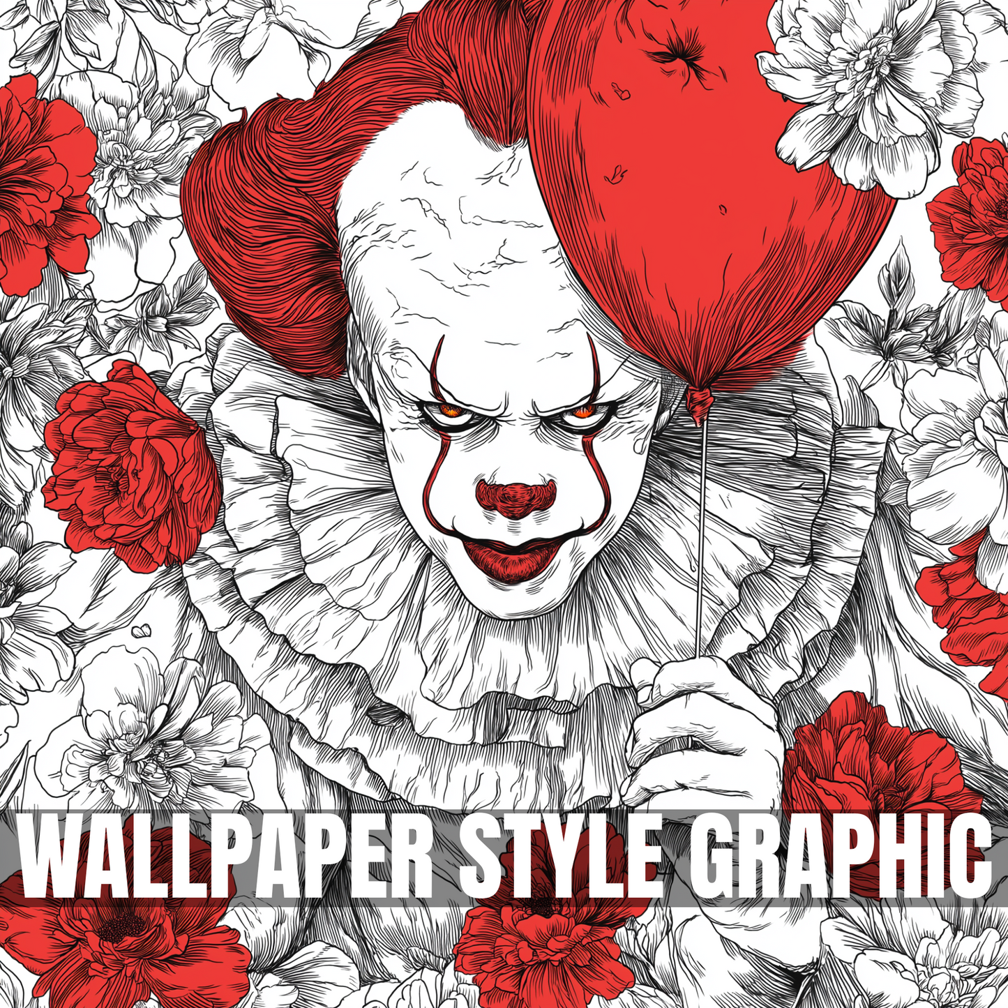 Floral Penny Wallpaper Style Graphic
