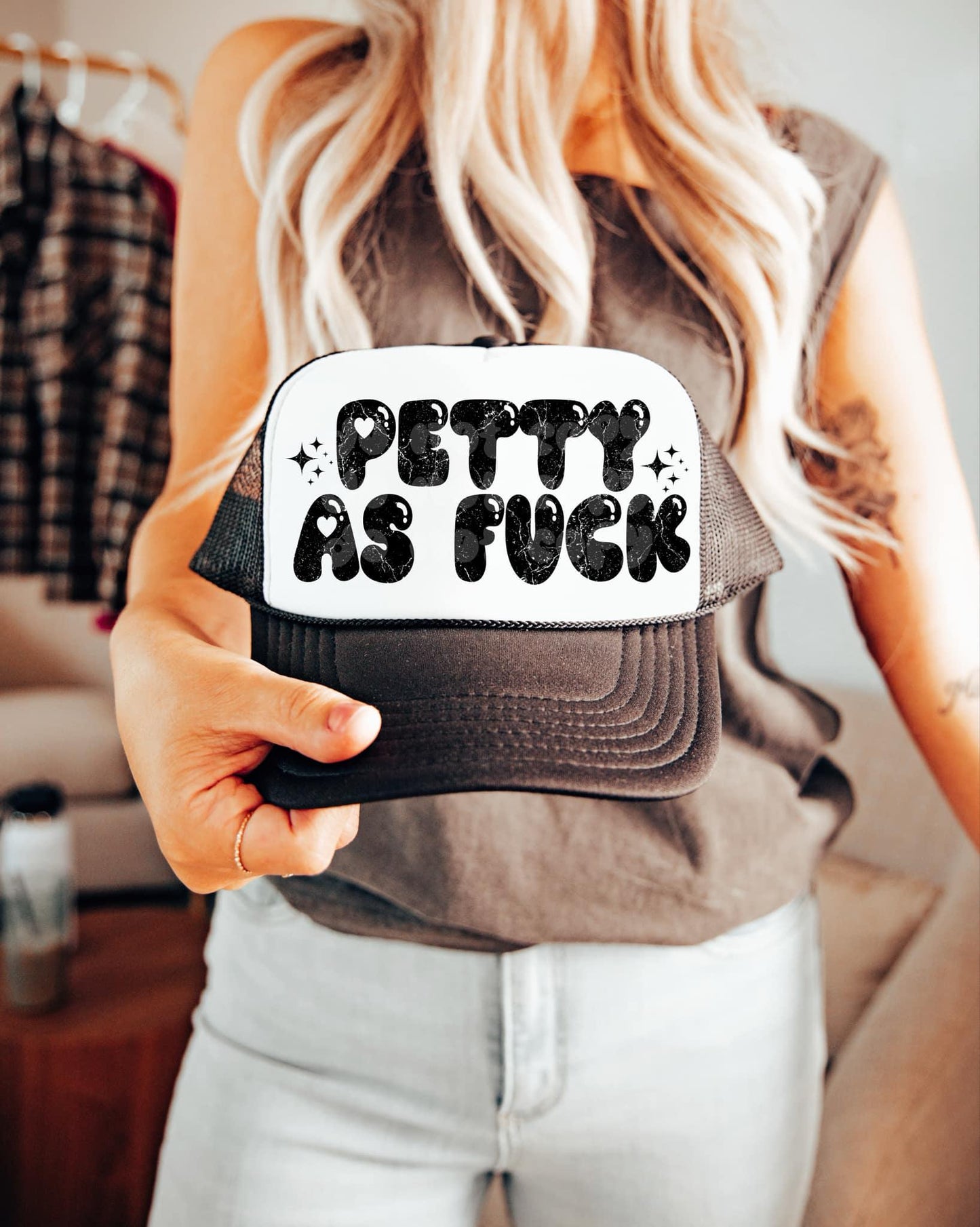 petty as f*ck png | sublimation png | humor png | typography png | digital download | png file | edgy png | single color png