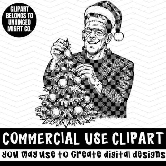 HORROR CHRISTMAS CLIPART *NO LICENSING REQUIRED - MAY CREATE DIGITAL DESIGNS*